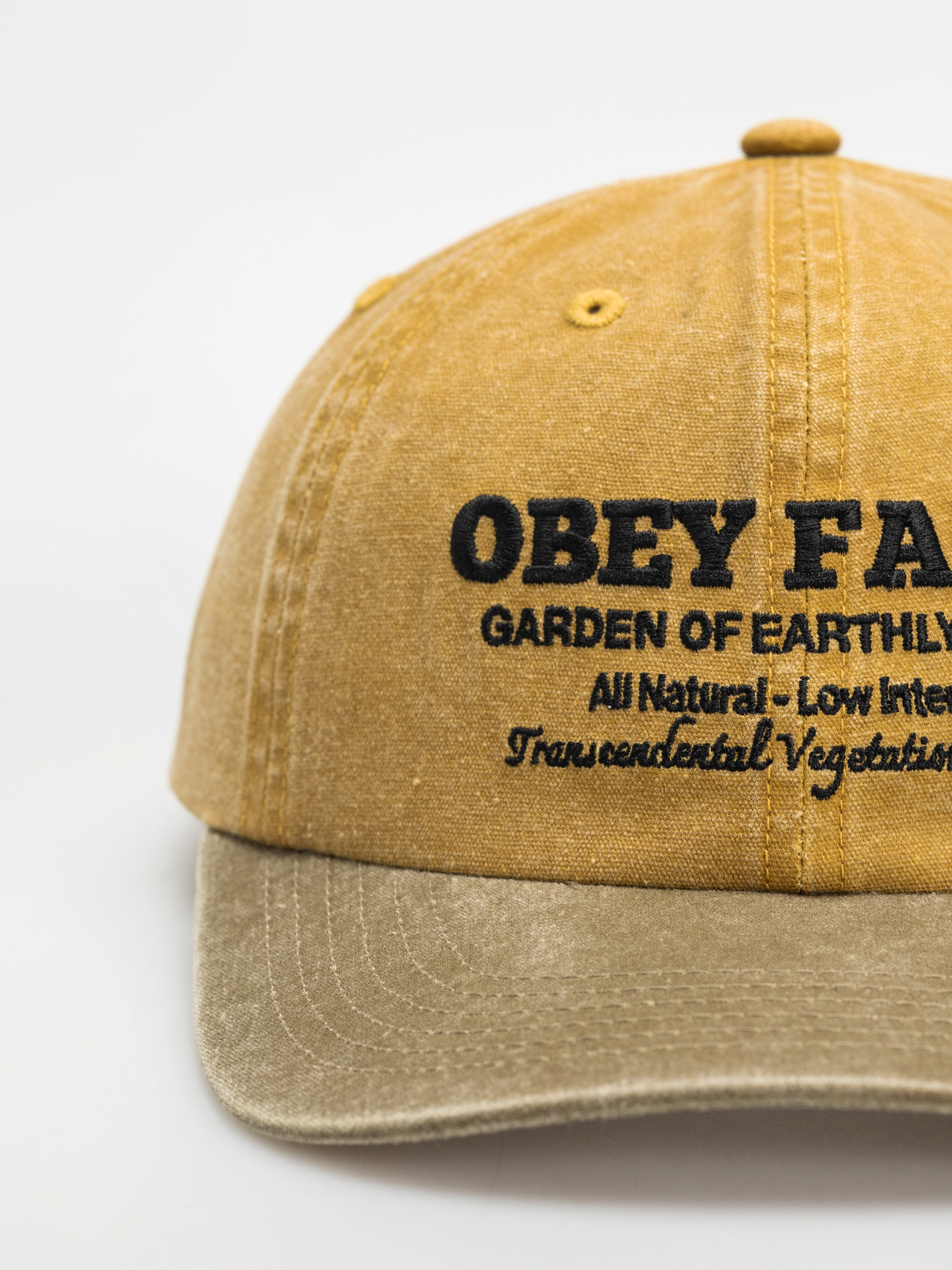 Šiltovka OBEY Pigment Obey Farms 6 Panel (pigment mustard multi)