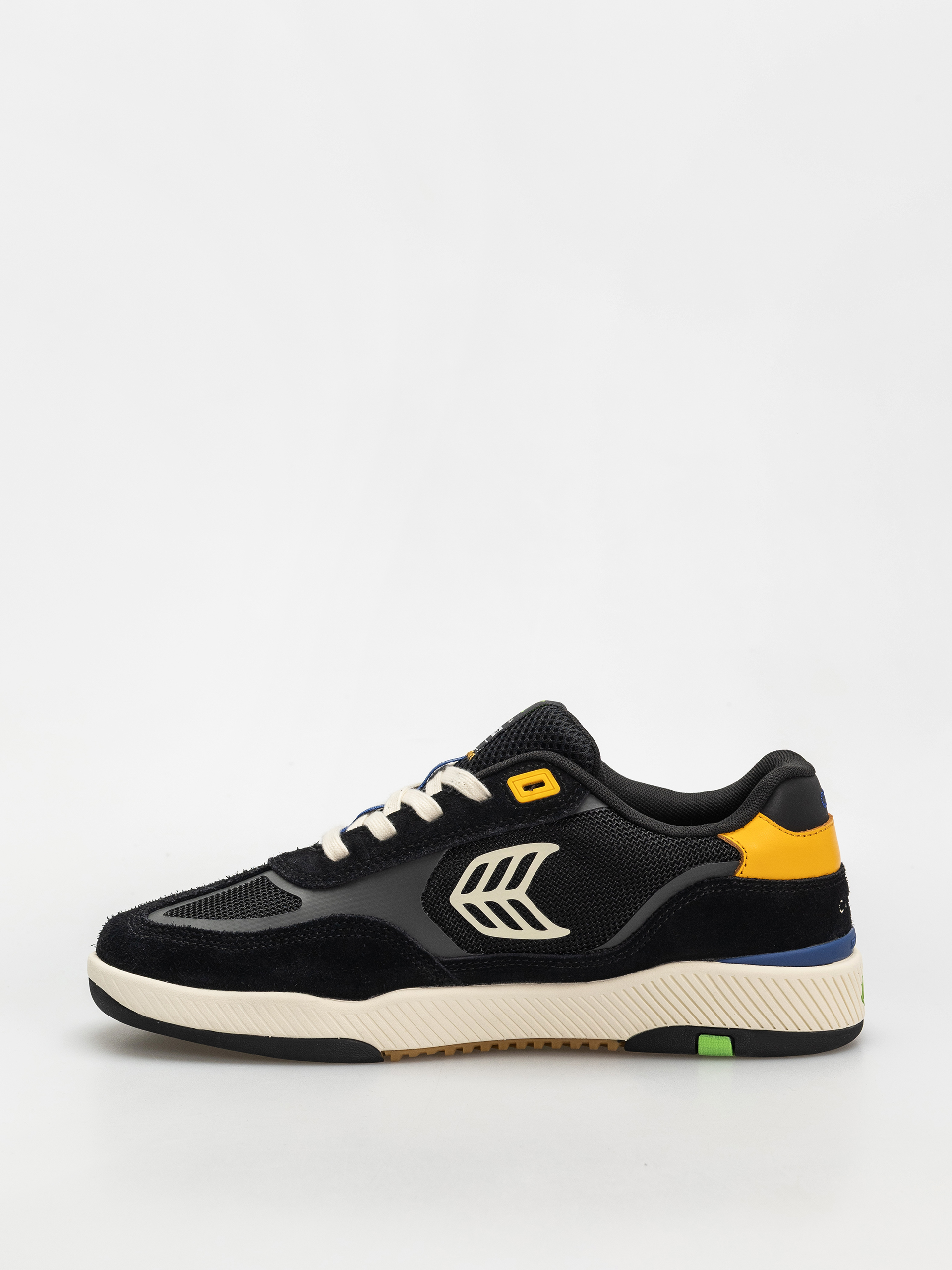 Topánky Cariuma Skategoat C25 Pro (black suede and mesh ivory logo yellow)