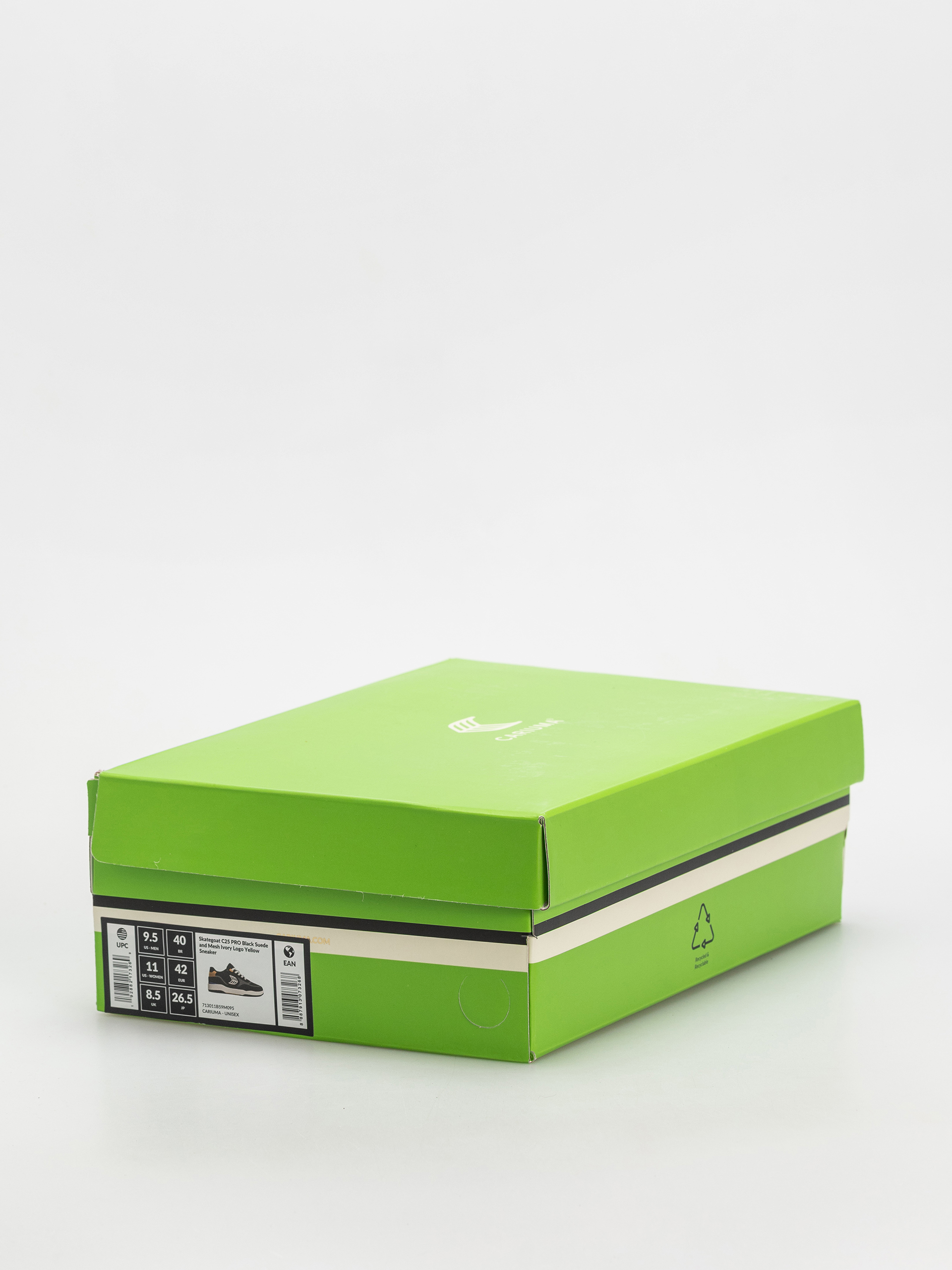 Topánky Cariuma Skategoat C25 Pro (black suede and mesh ivory logo yellow)