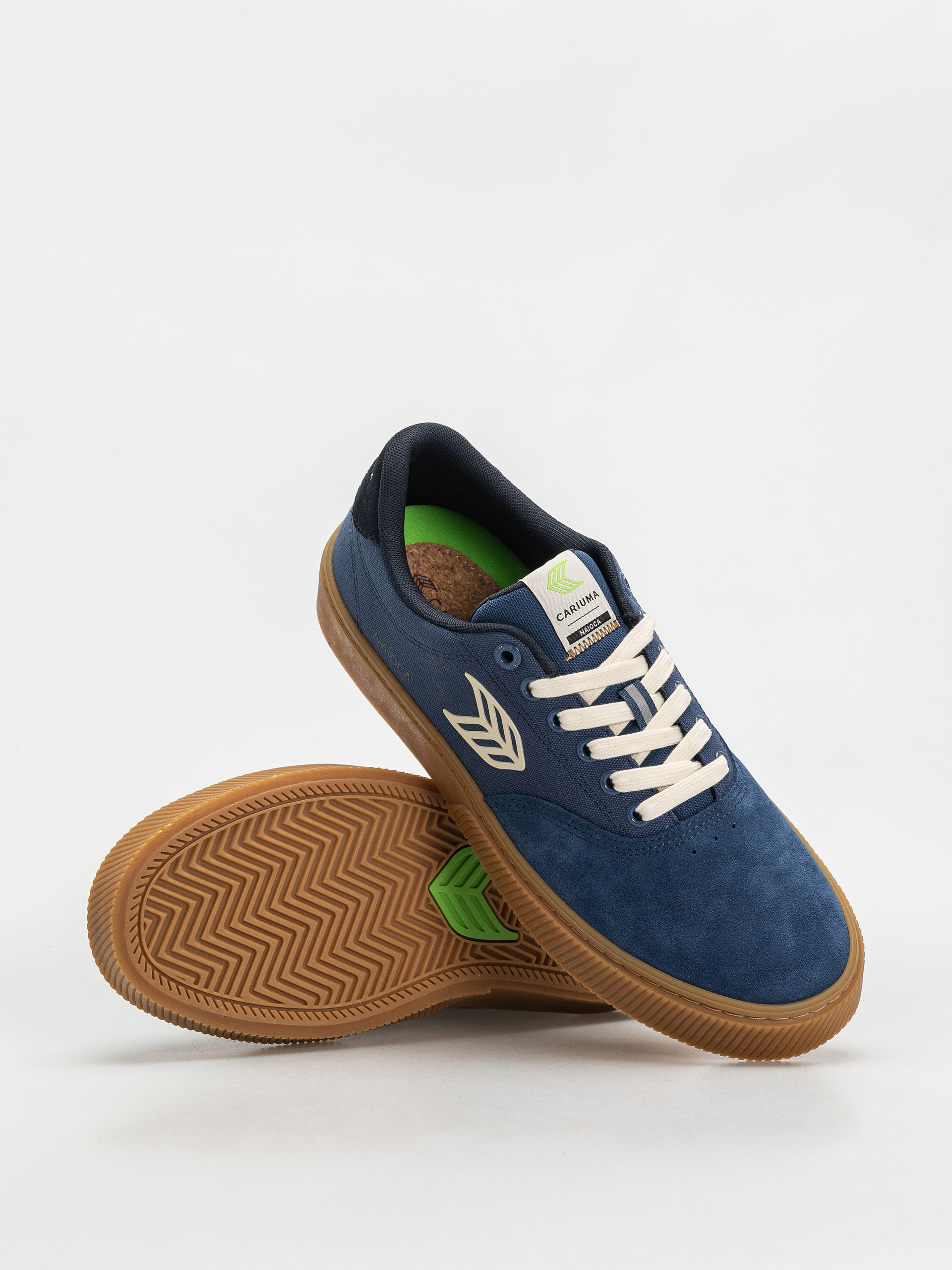 Topánky Cariuma Naioca Pro (gum shadow blue suede and canvas ivory logo navy)