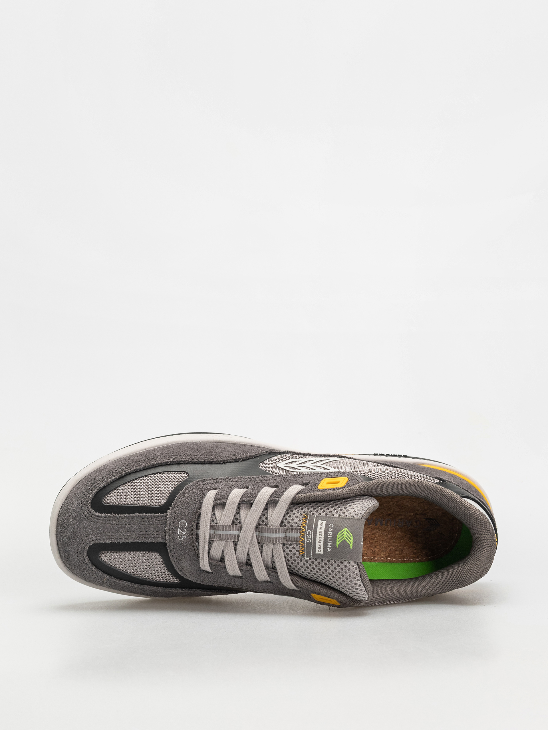 Topánky Cariuma Skategoat C25 Pro (charcoal grey suede light grey mesh ice logo yellow)