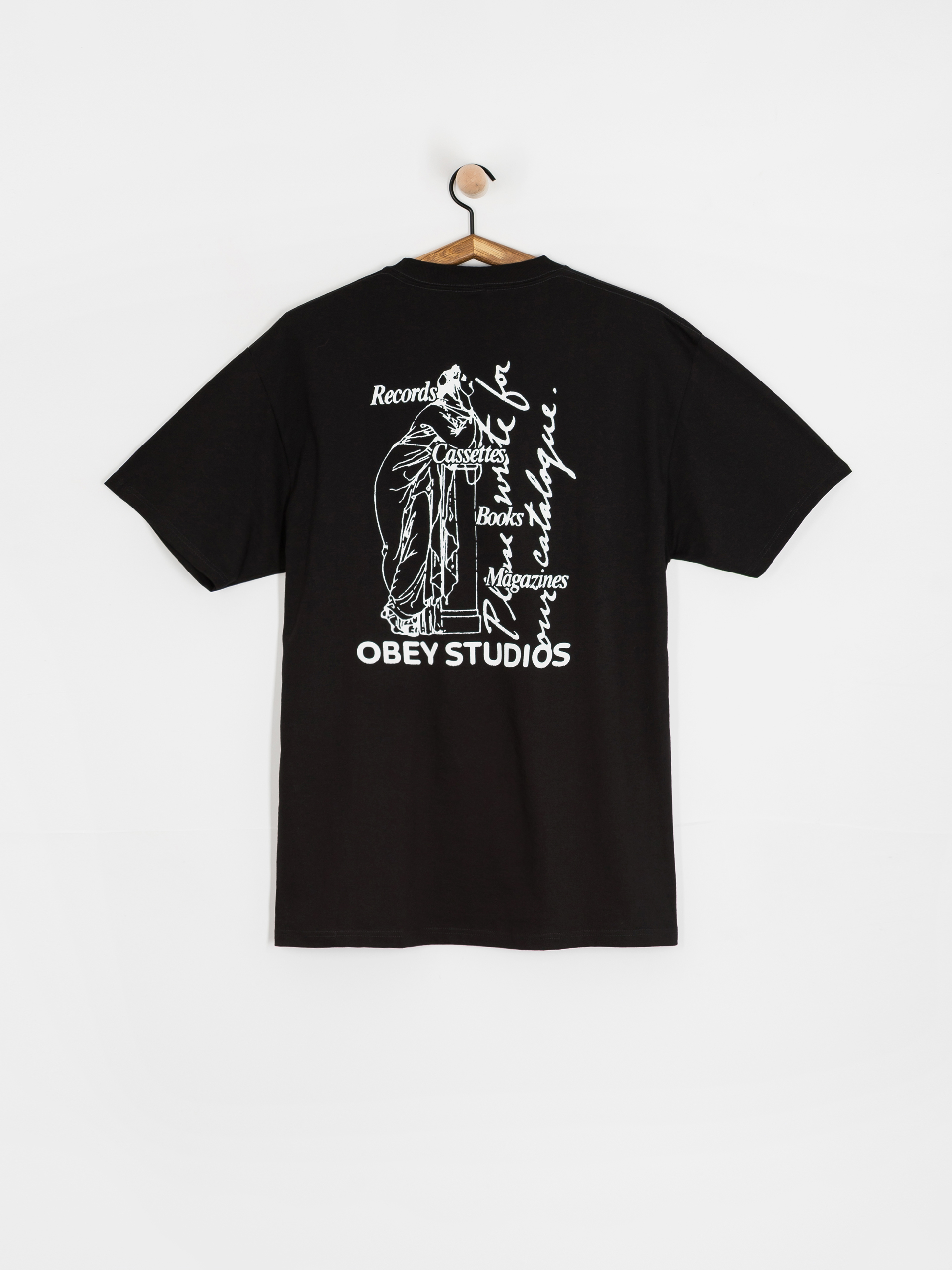 Tričko OBEY Studios Catalogue (black)