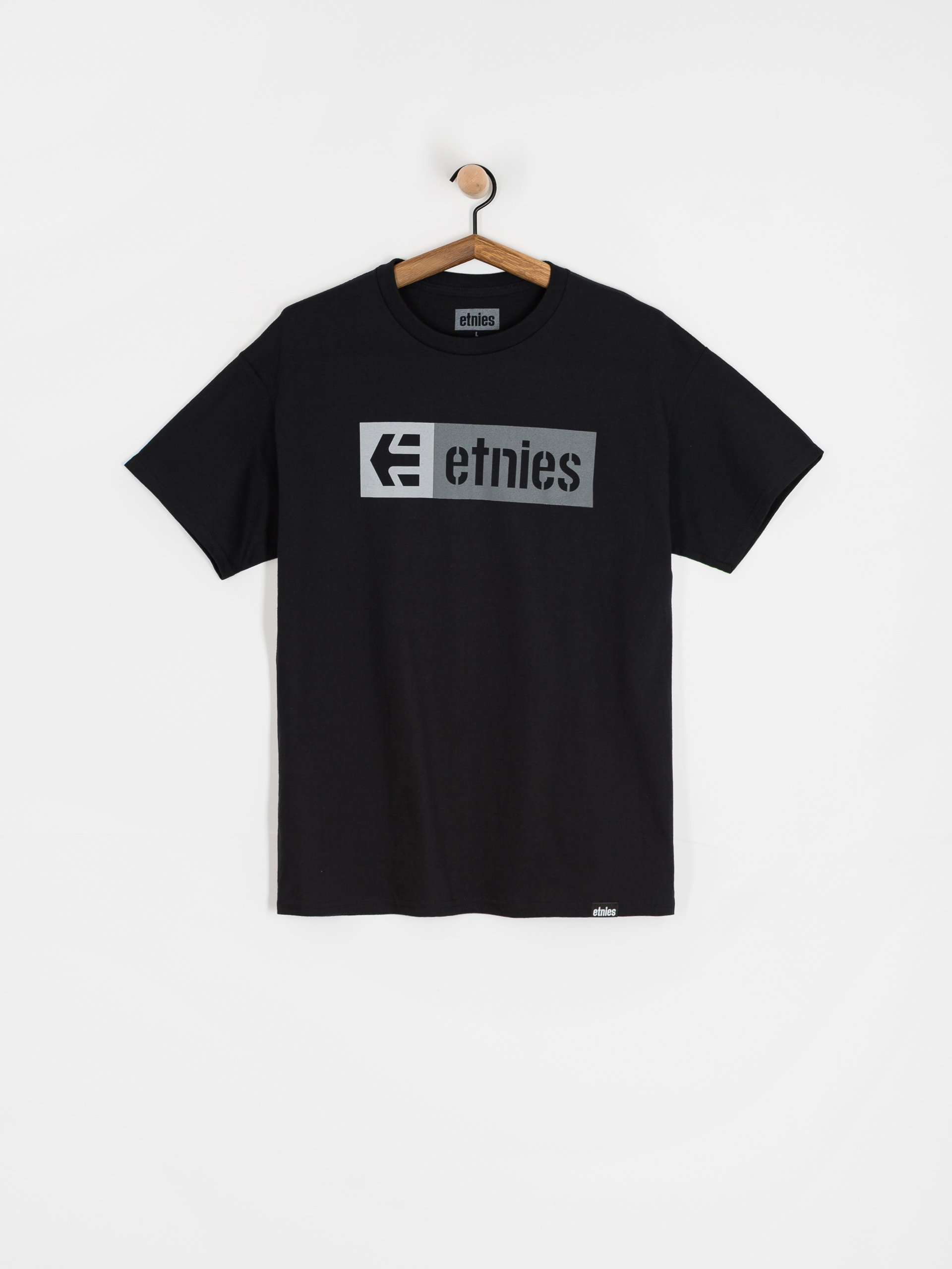 Tričko Etnies New Box (black/grey/grey)