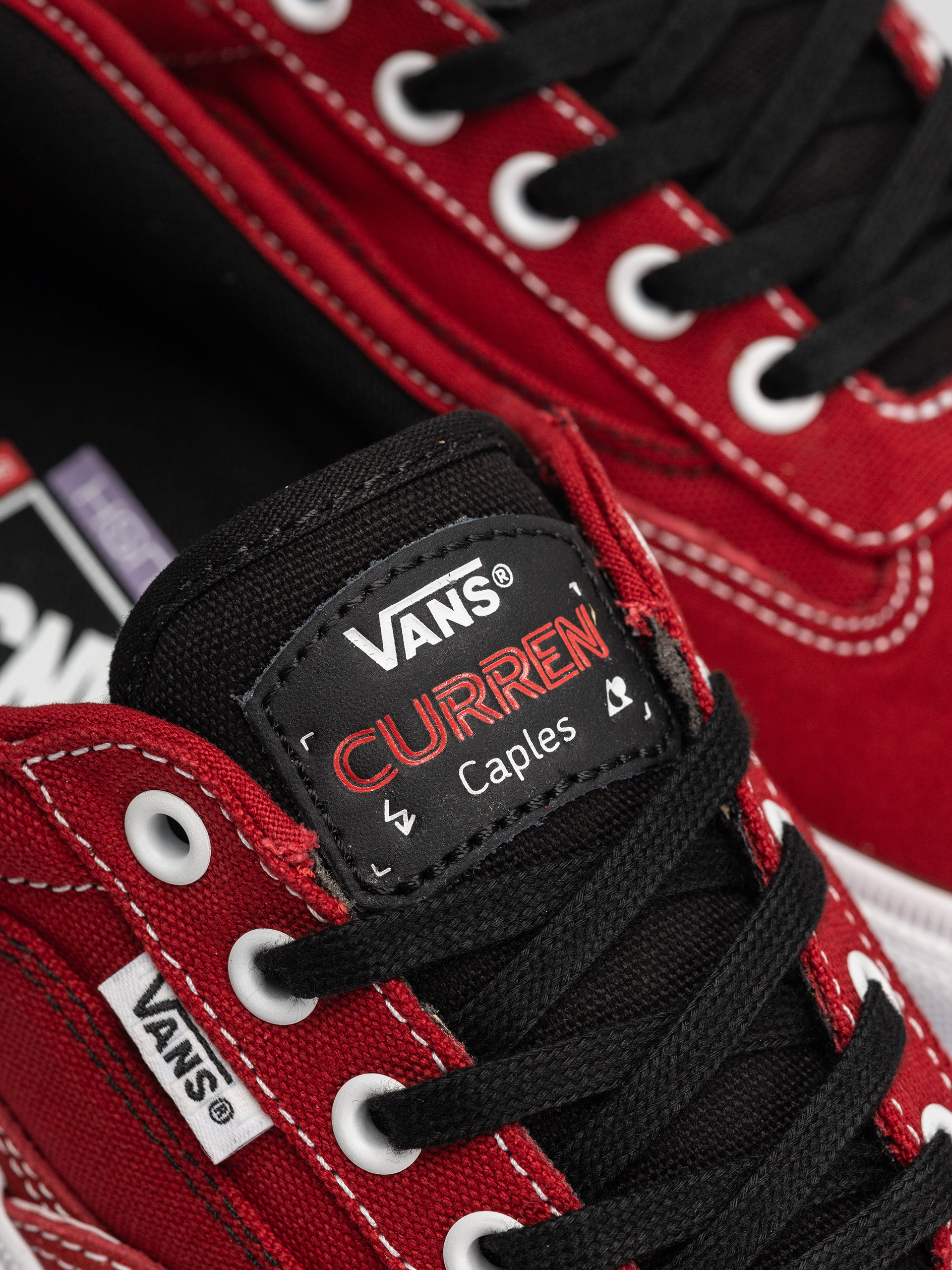 Topánky Vans Skate Curren Caples (red/white)