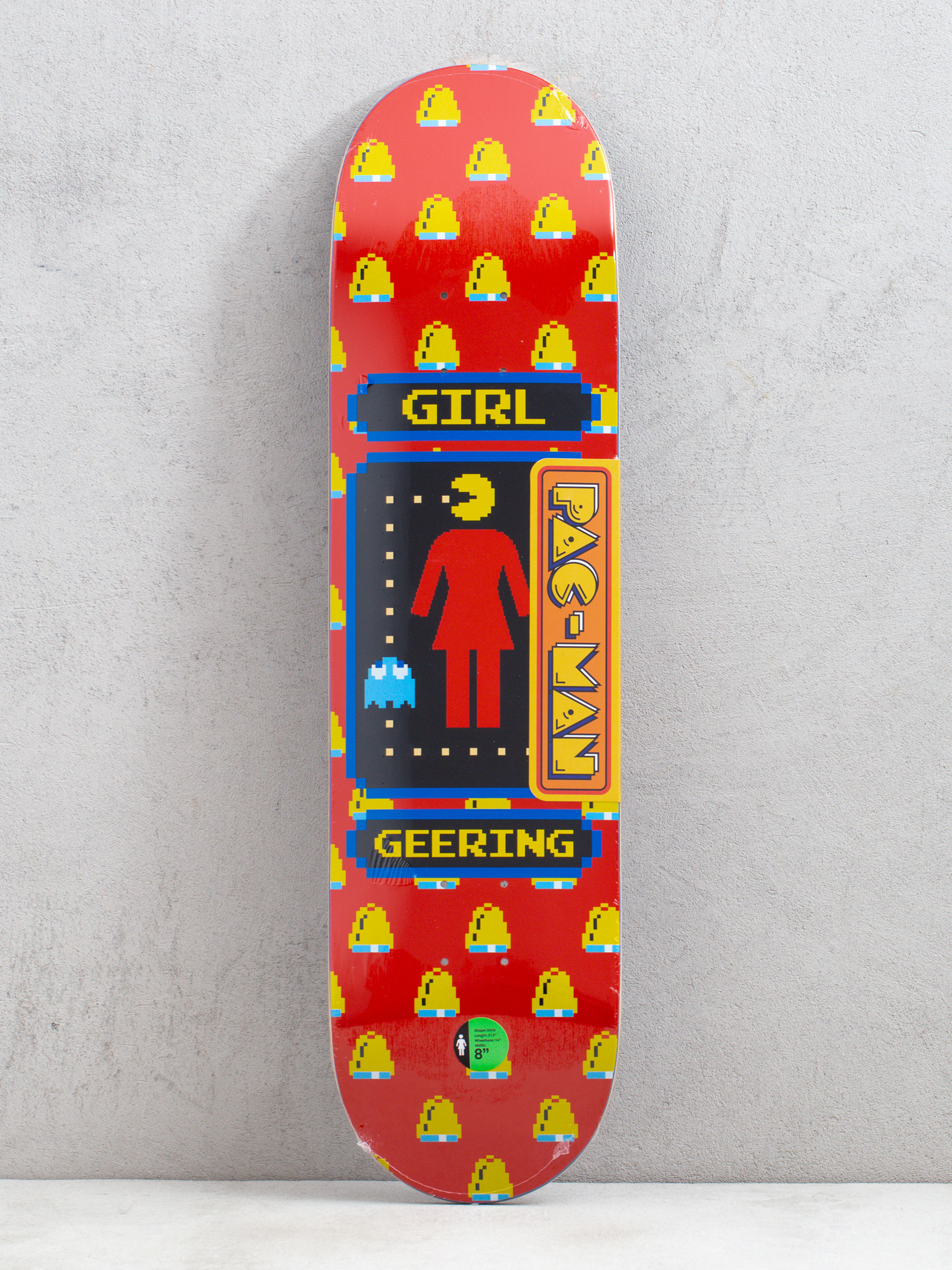 Doska Girl Skateboard Geering Pac Man (red)