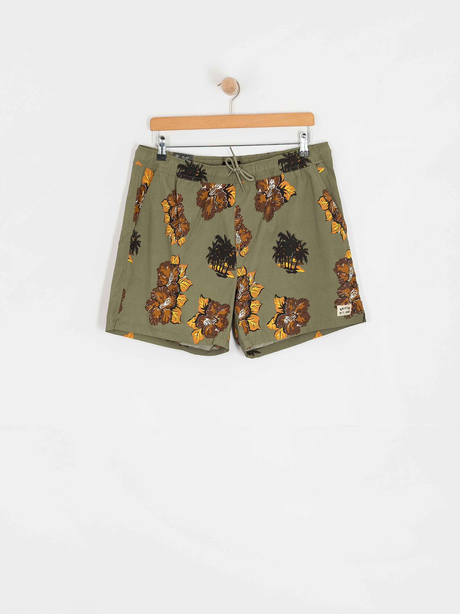 Kraťasy Brixton Everyday Hybrid 5 (olive surplus floral)