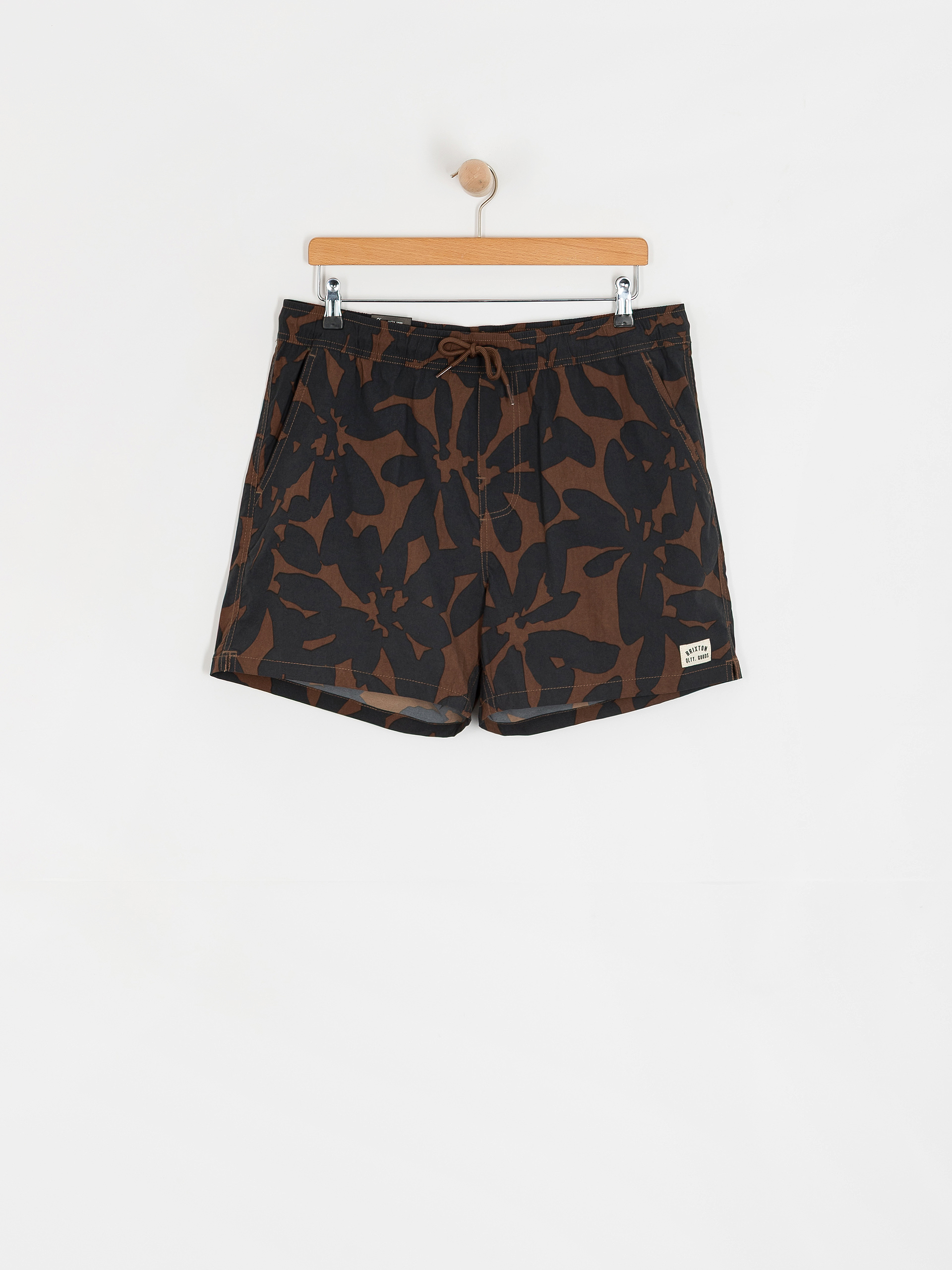 Kraťasy Brixton Everyday Hybrid 5 (pinecone brown floral)