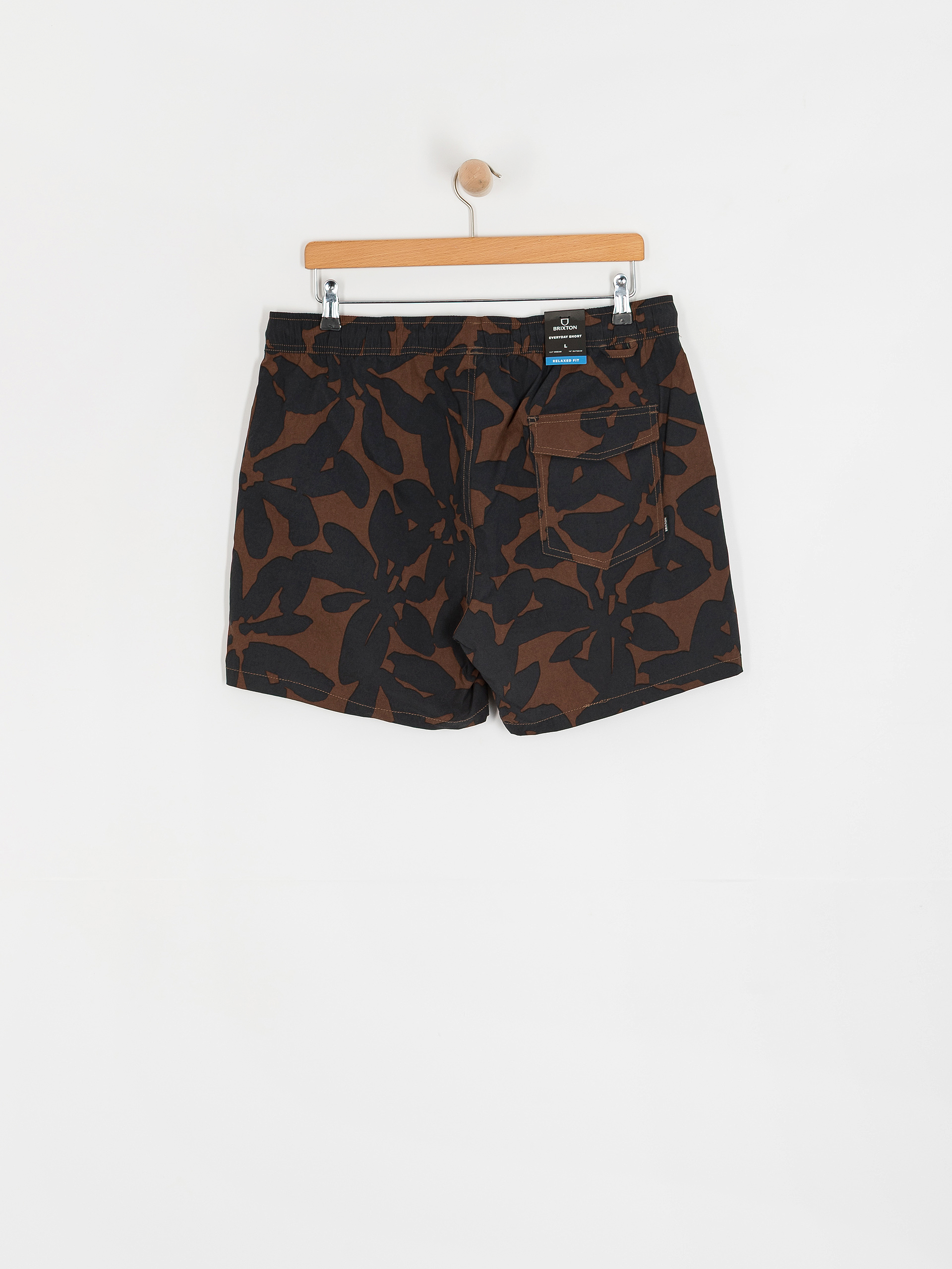Kraťasy Brixton Everyday Hybrid 5 (pinecone brown floral)