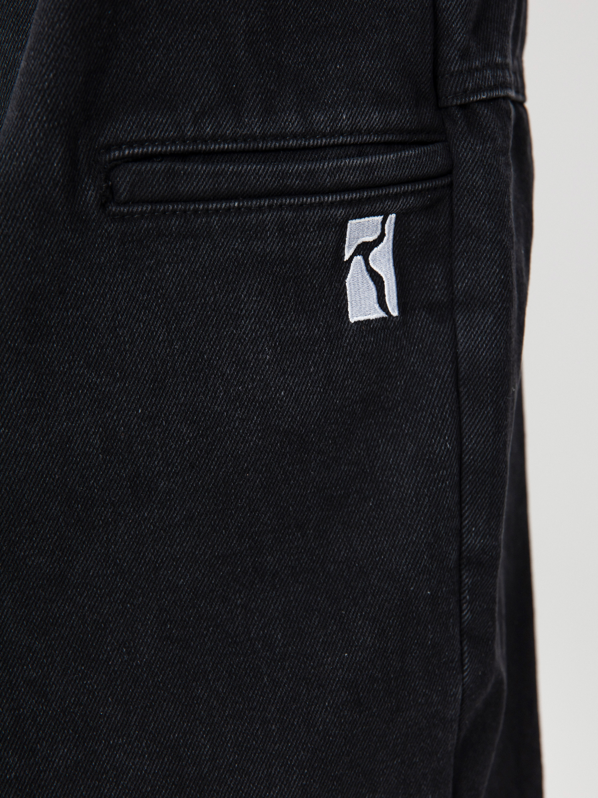 Kraťasy Poetic Collective Painter (black denim)