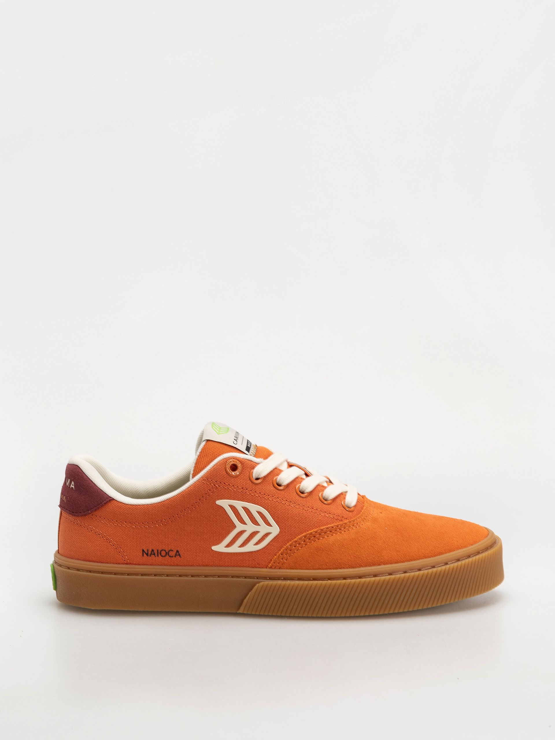 Topu00e1nky Cariuma Naioca Pro (gum burnt orange suede and canvas ivory logo ruby wine)
