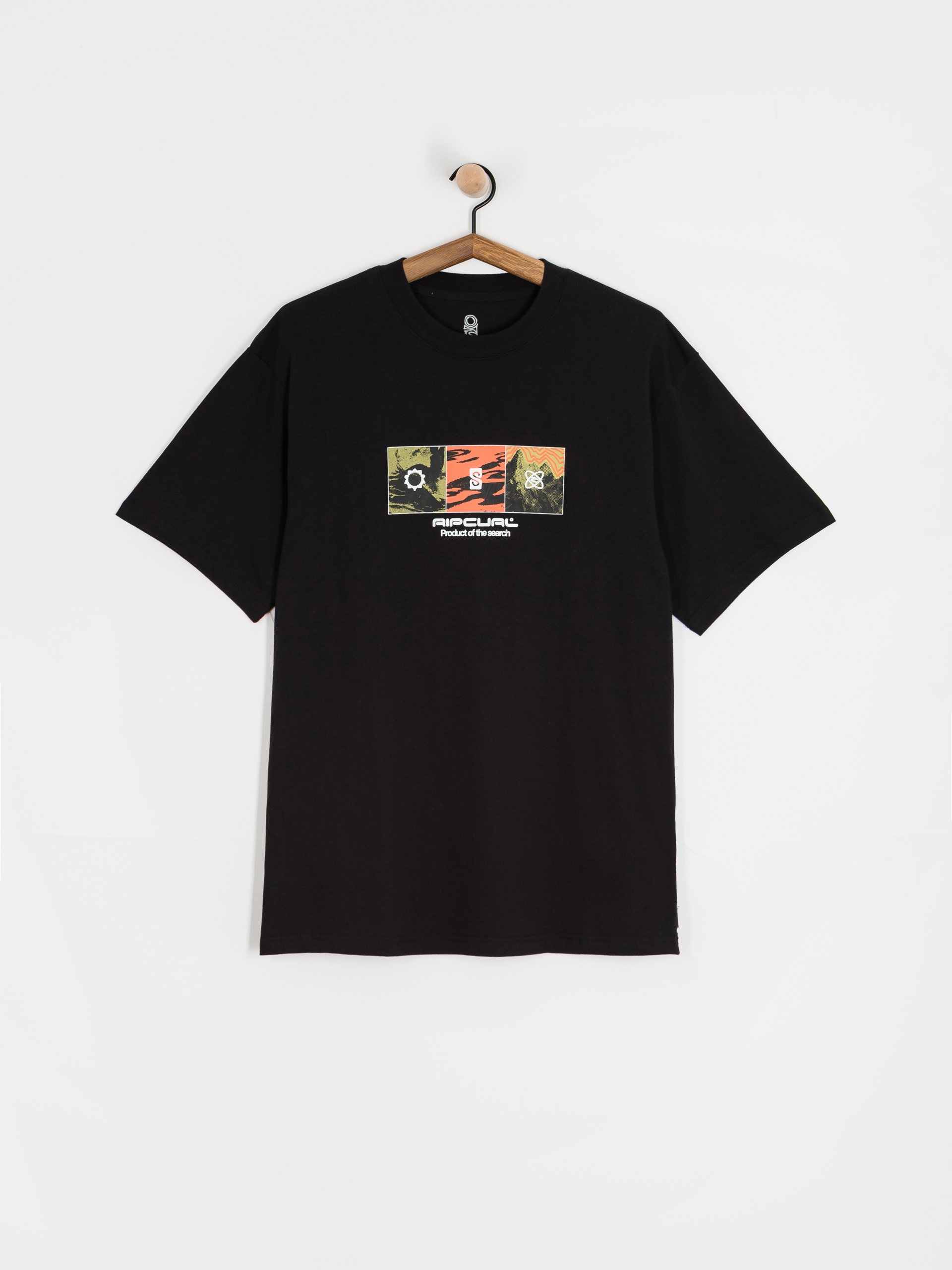 Tričko Rip Curl Search Grid (black)