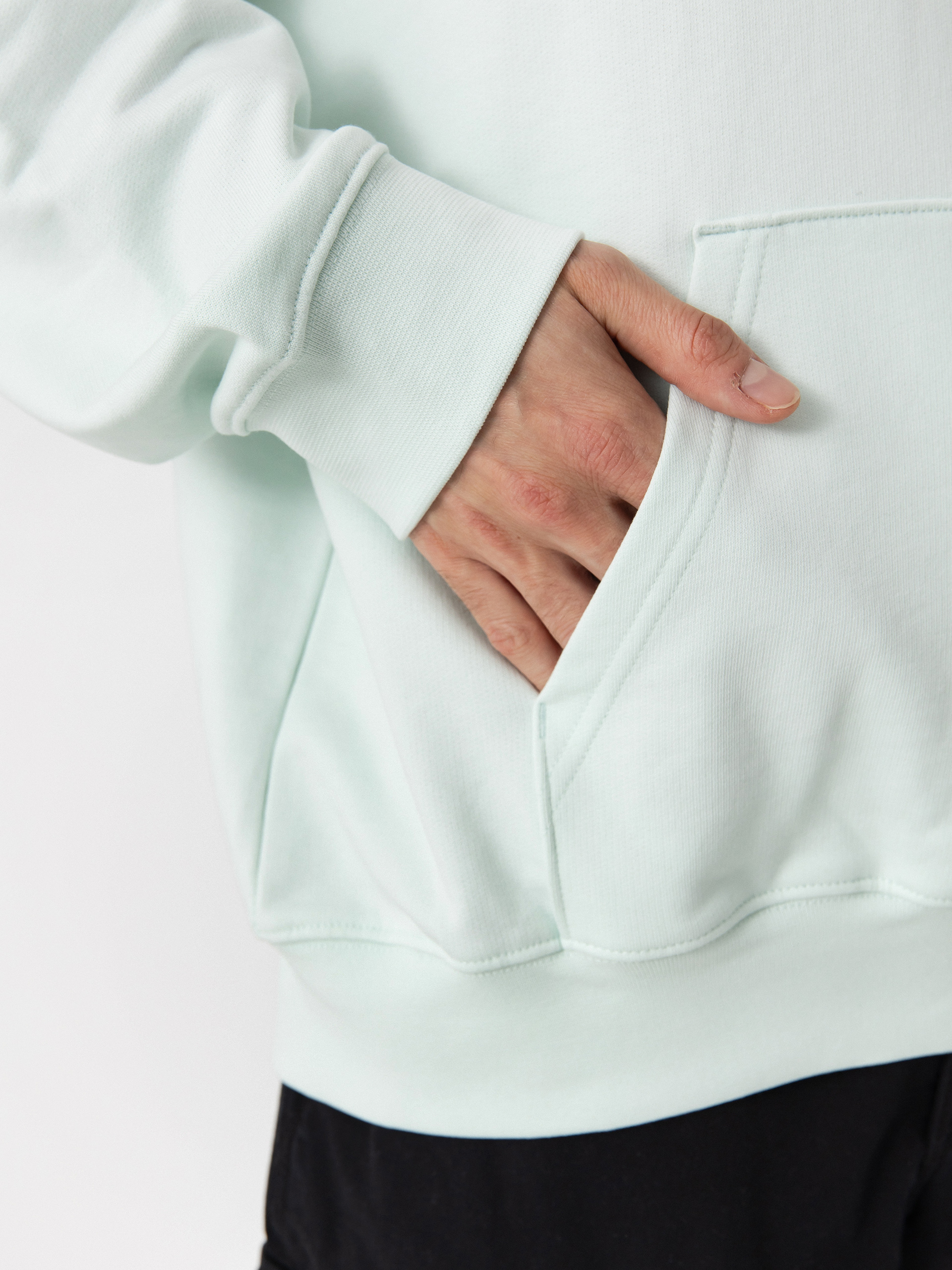 Mikina s kapucňou Vans Skull Window HD (hint of mint)