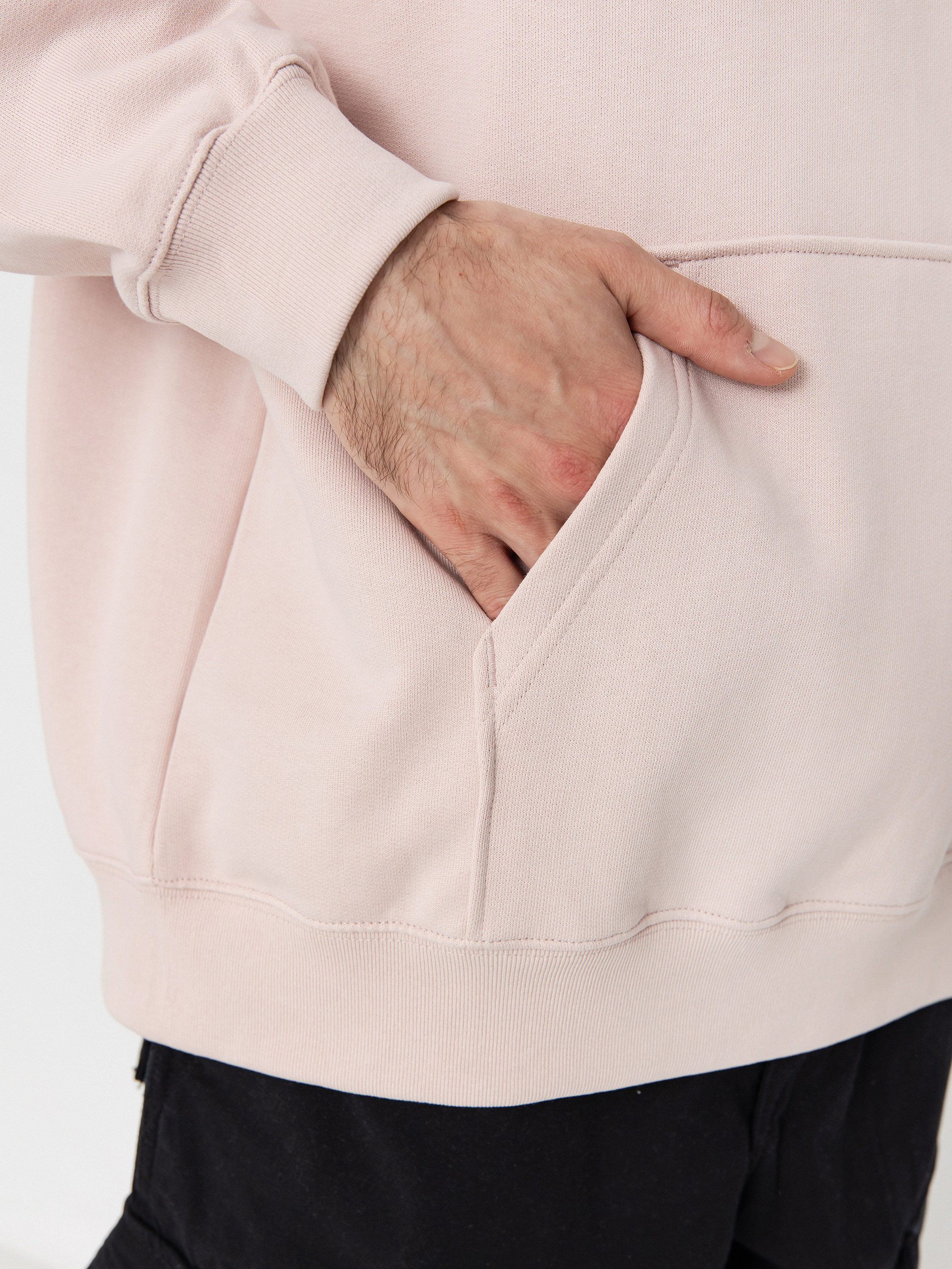 Mikina s kapucňou Vans Brush Script II Loose HD (sepia rose)