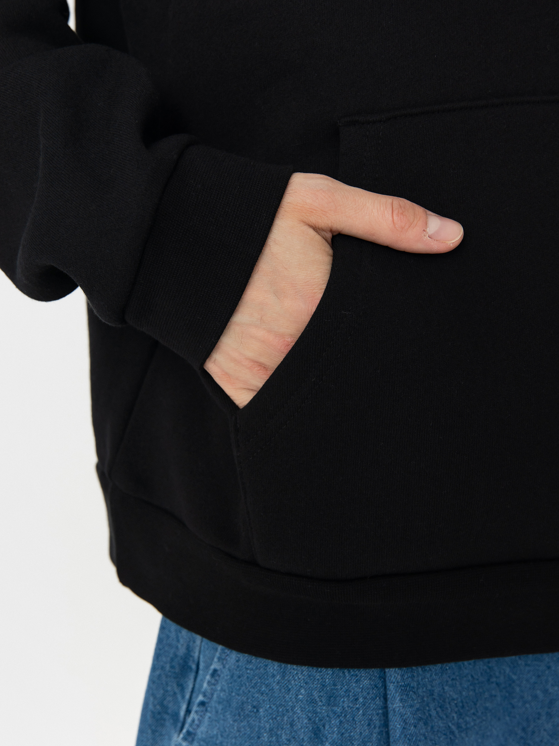 Mikina s kapucňou OBEY New Visions Extra Heavy HD (black)