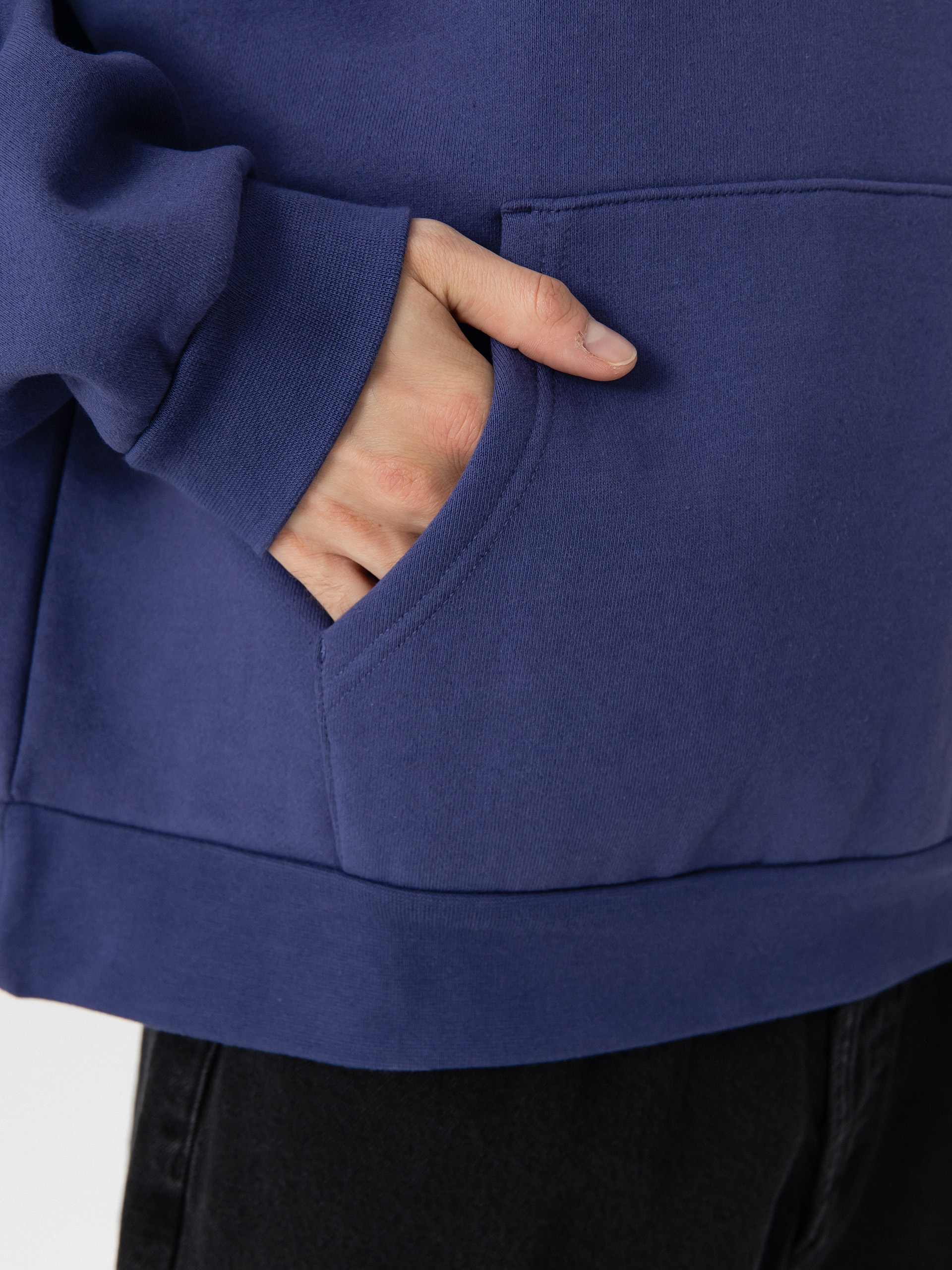 Mikina s kapucňou OBEY Bold Icon Extra Heavy HD (skipper blue)