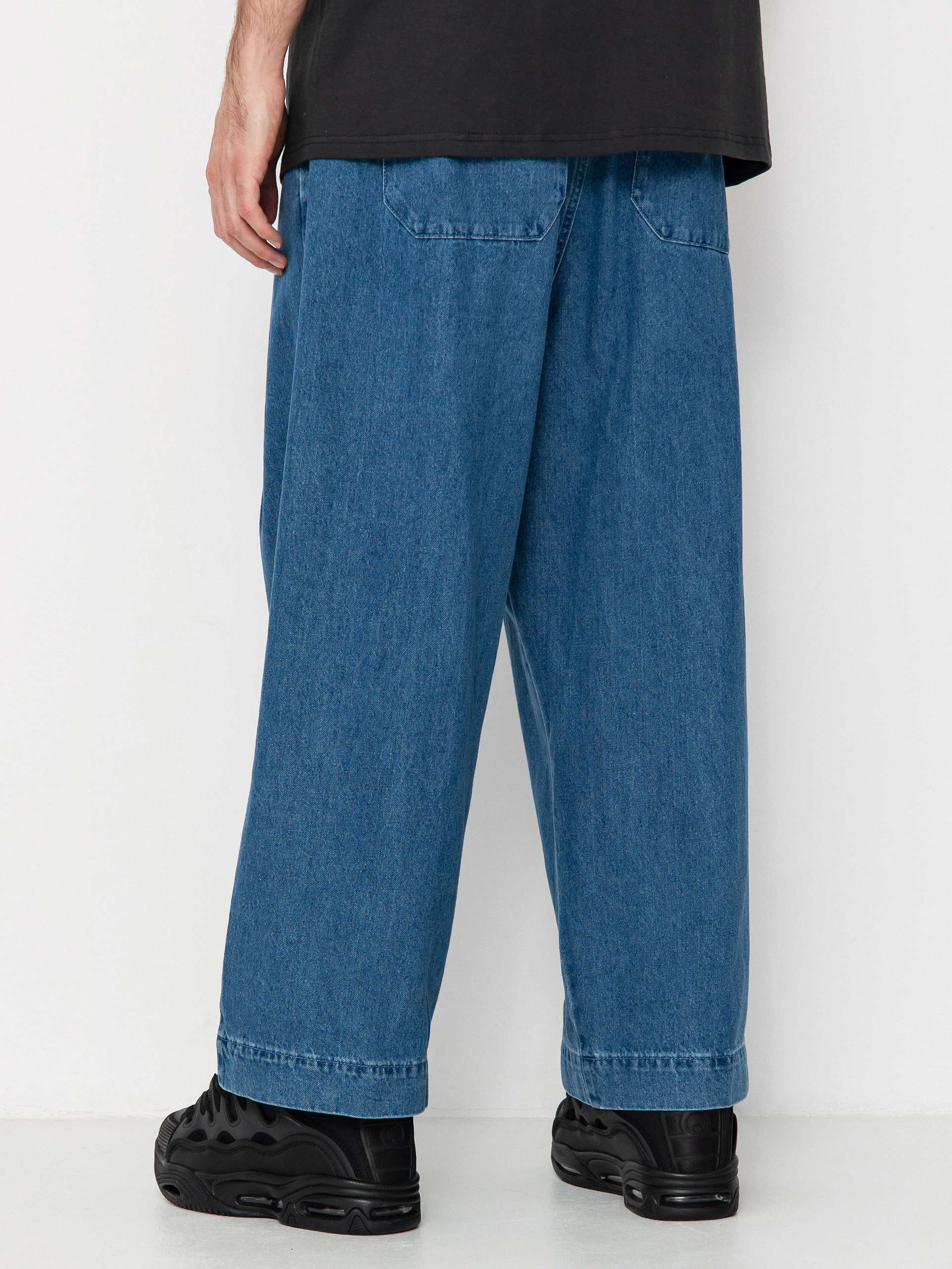 Nohavice OBEY Oliver Denim Pleated (light indigo)