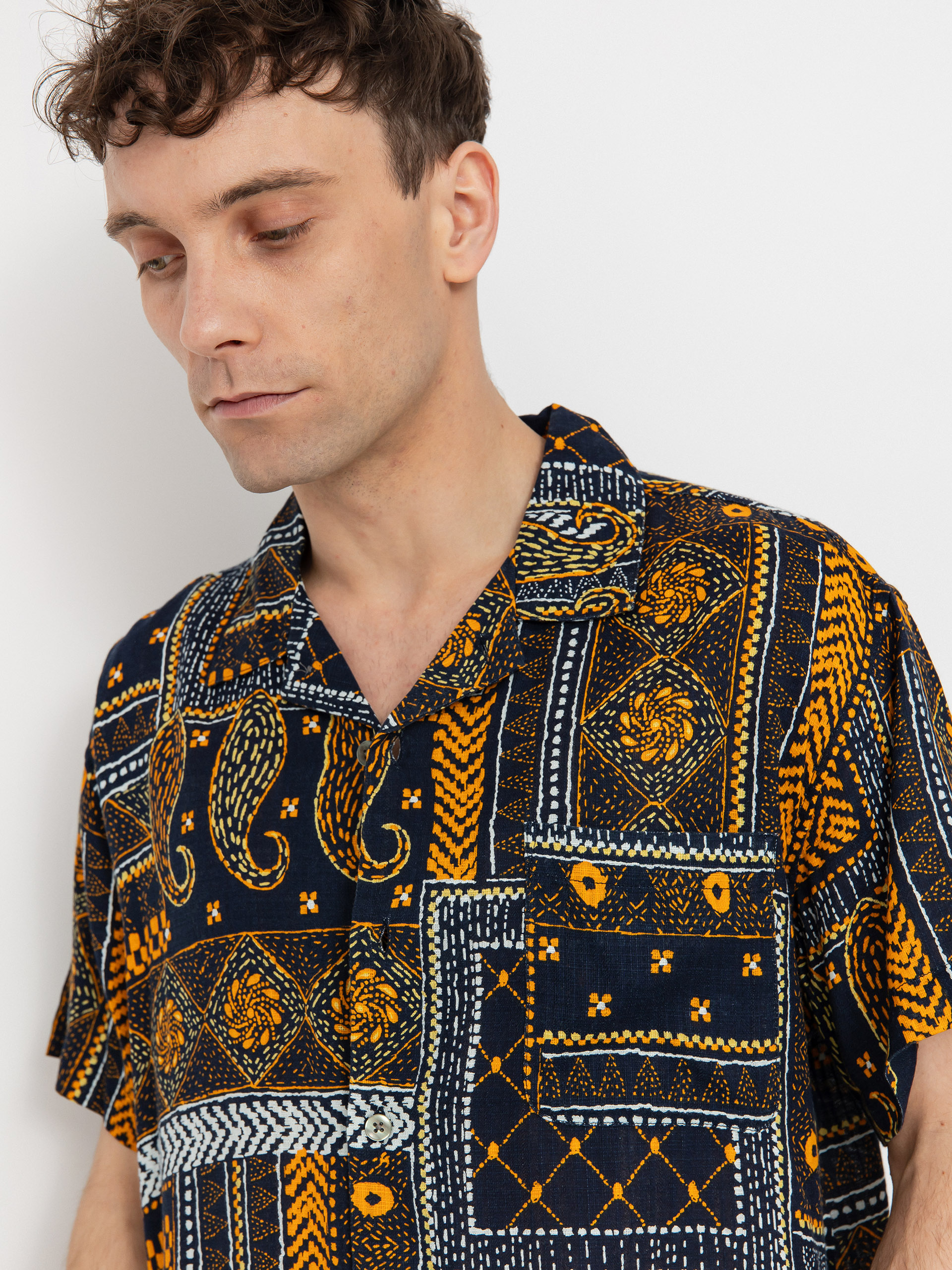 Košeľa OBEY Archie (navy multi)