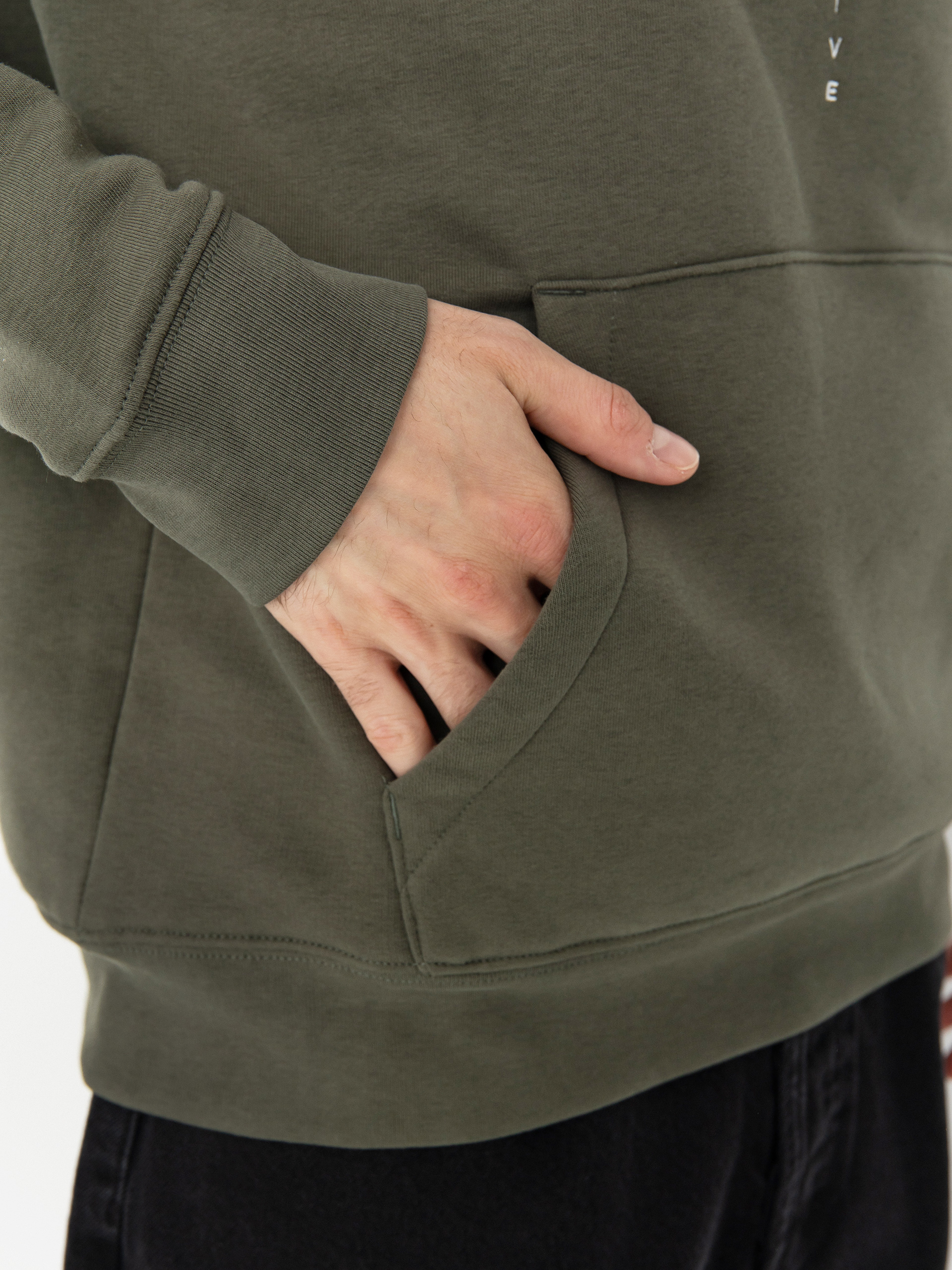 Mikina s kapucňou Poetic Collective Flower HD (khaki)