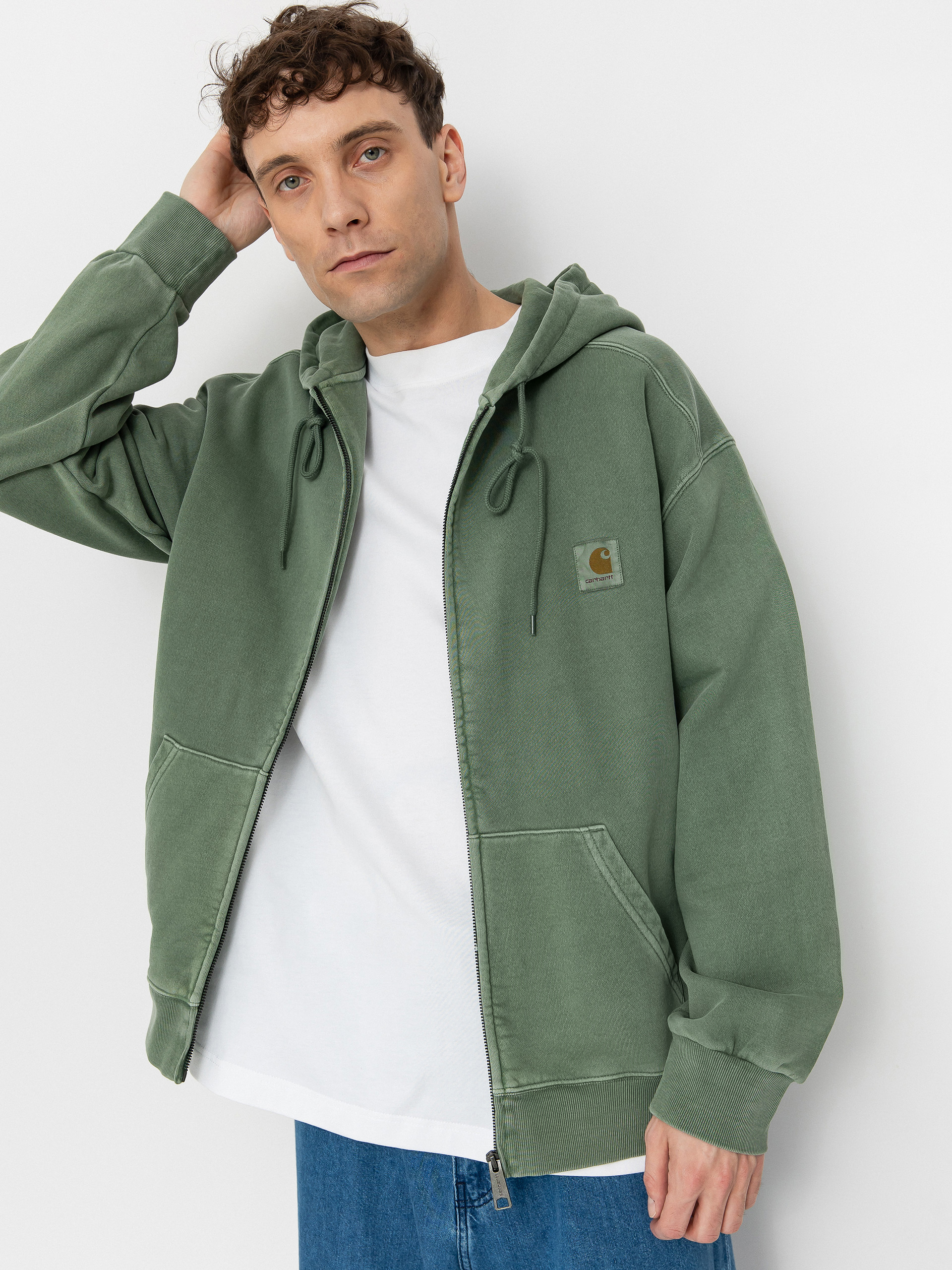 Mikina s kapucňou Carhartt WIP Nelson ZHD (park)