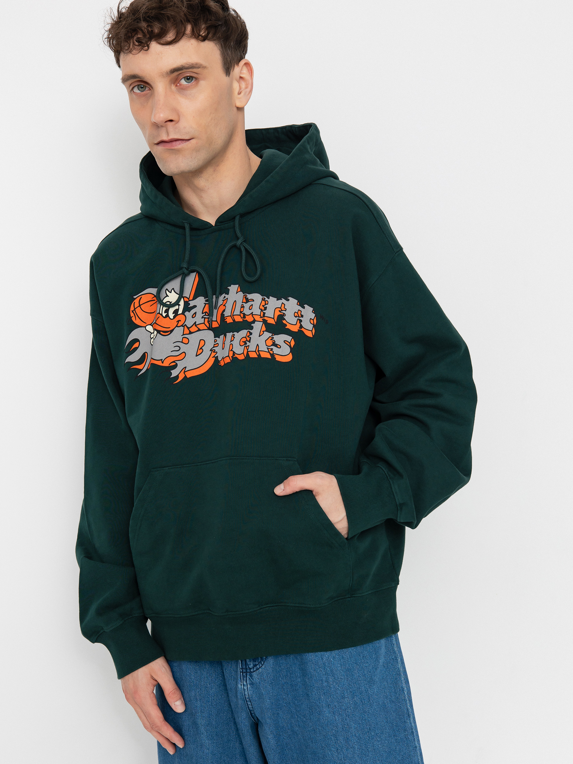 Mikina s kapucňou Carhartt WIP Flaming Ducks HD