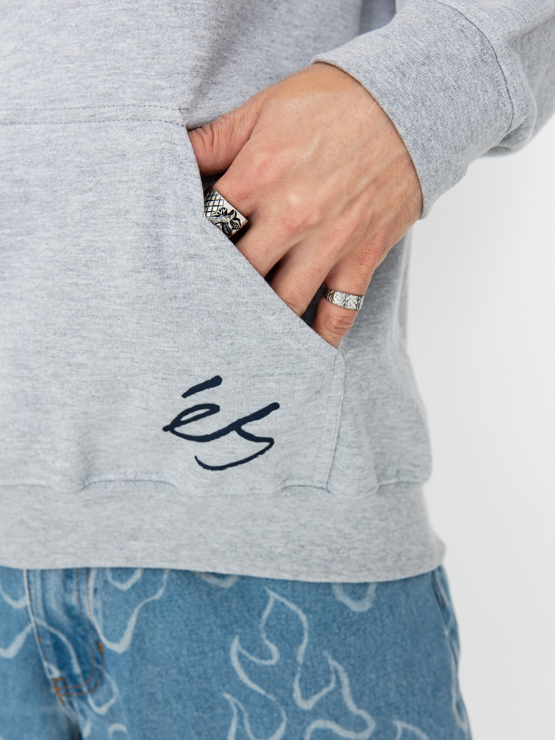 Mikina s kapucňou eS 95 HD (grey heather)