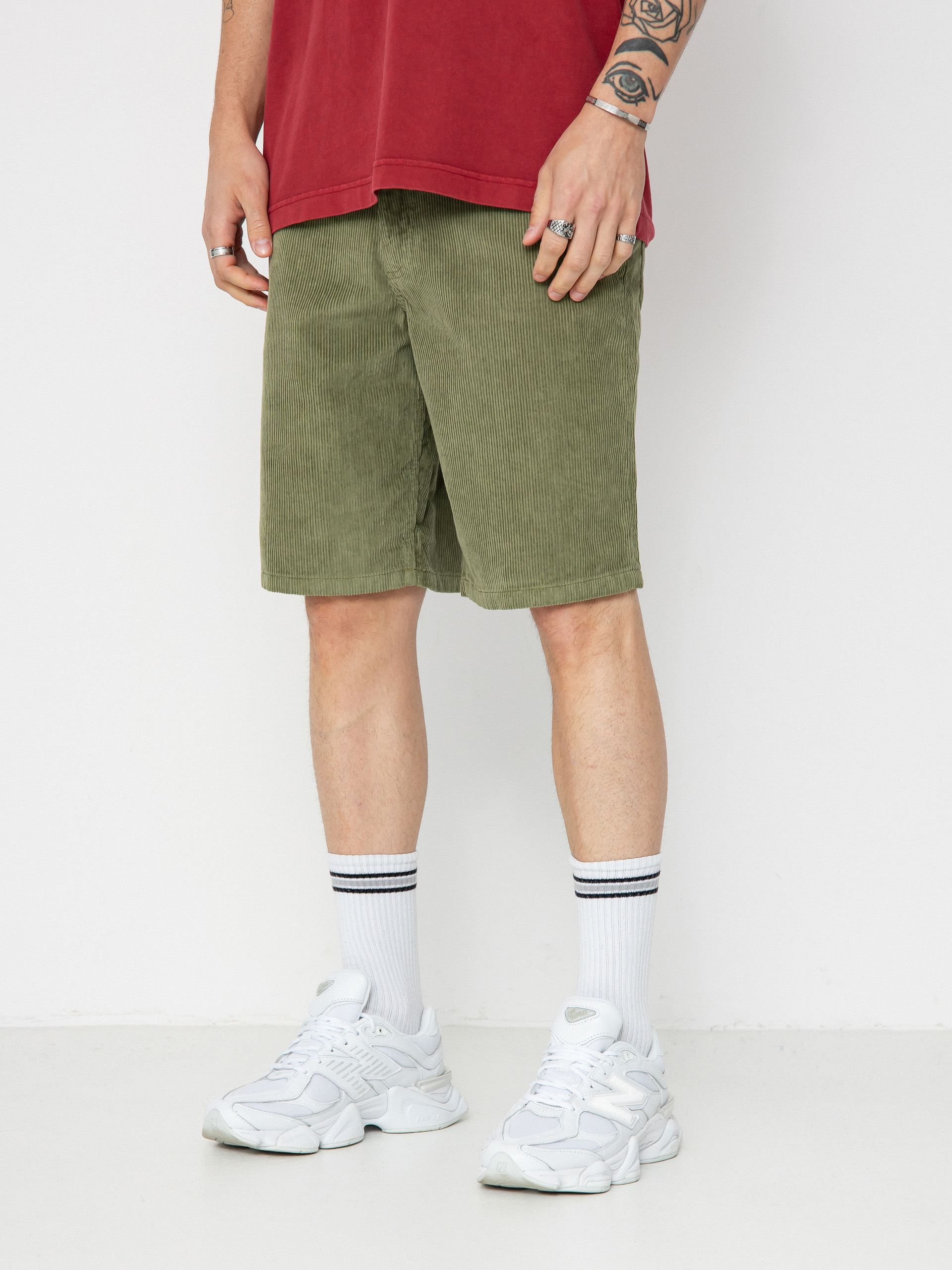 Kraťasy Vans Check 5 Loose Corduroy (loden green)