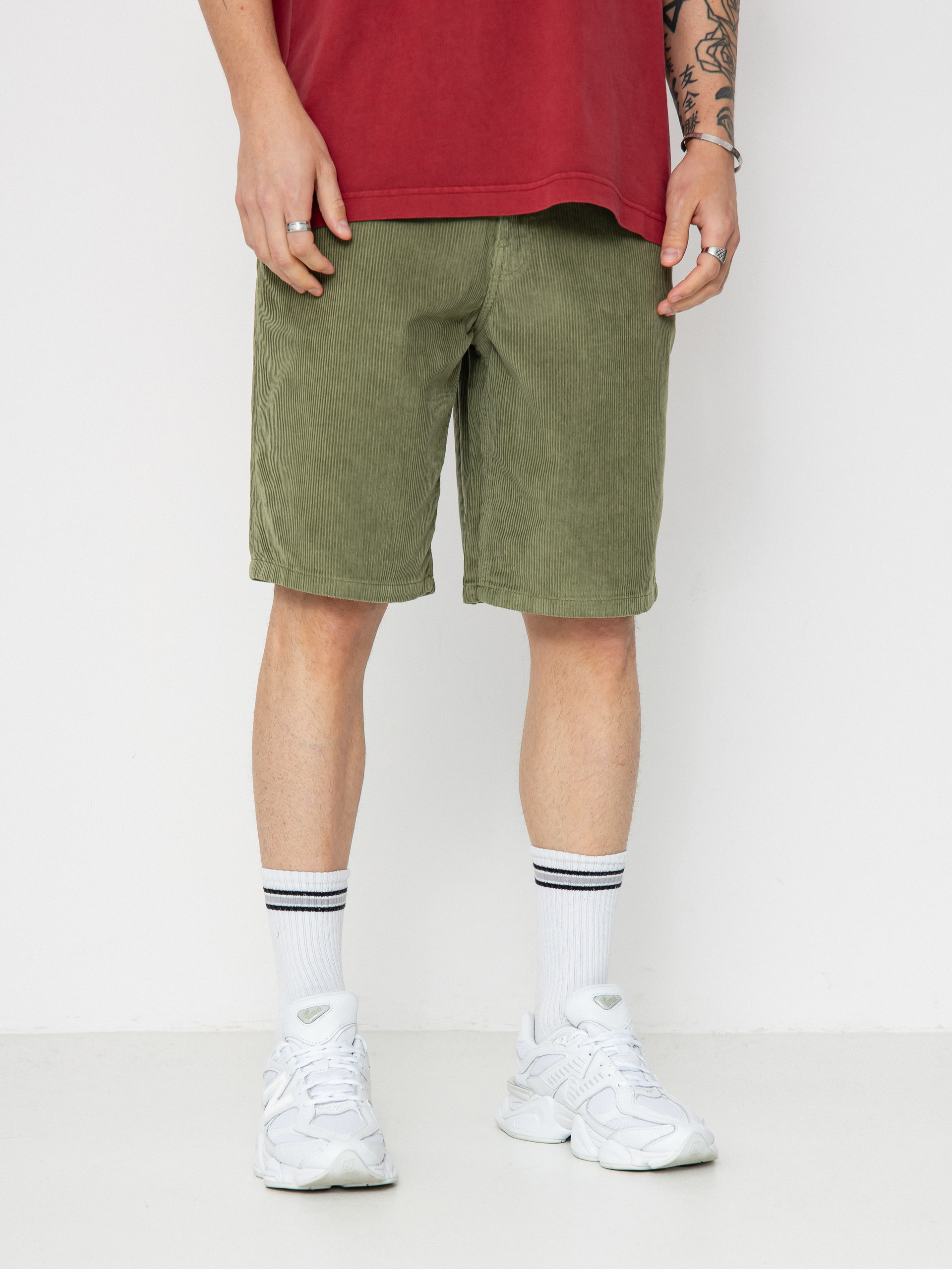 Kraťasy Vans Check 5 Loose Corduroy (loden green)
