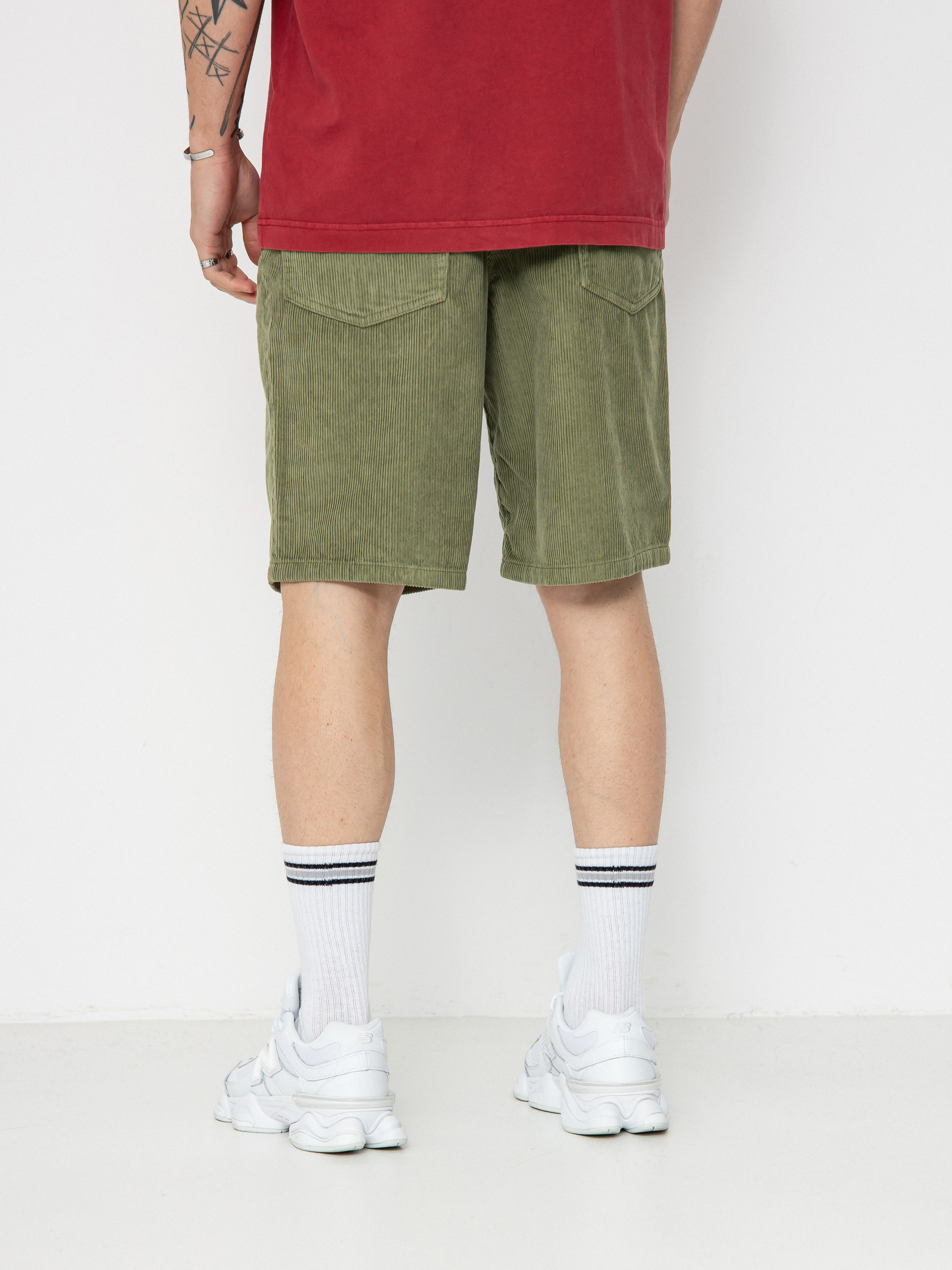 Kraťasy Vans Check 5 Loose Corduroy (loden green)
