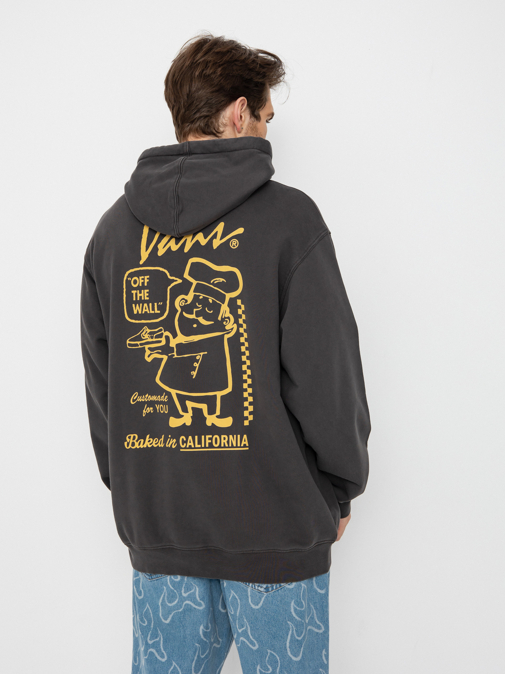 Mikina s kapucňou Vans 66 Baked In Loose Ft HD (black)