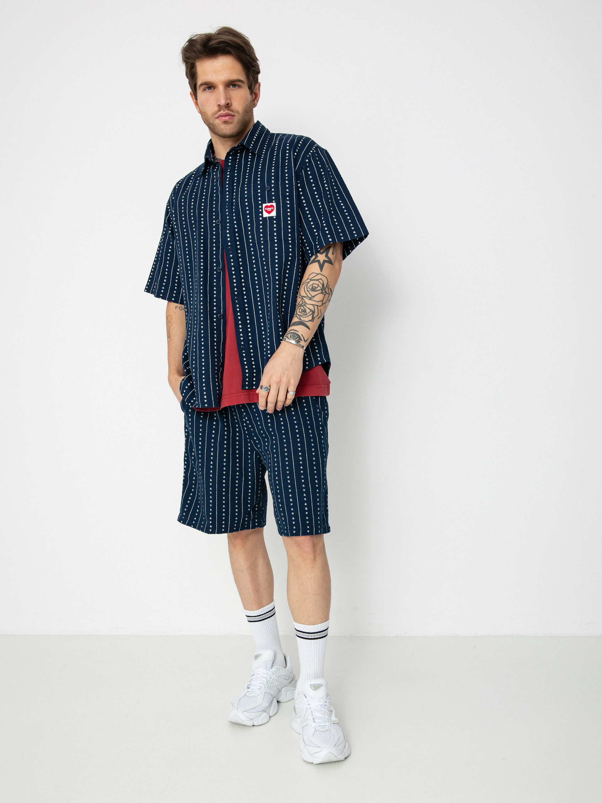 Kou0161eu013ea Carhartt WIP Drewe (heart c pinstripe/ink/natural)
