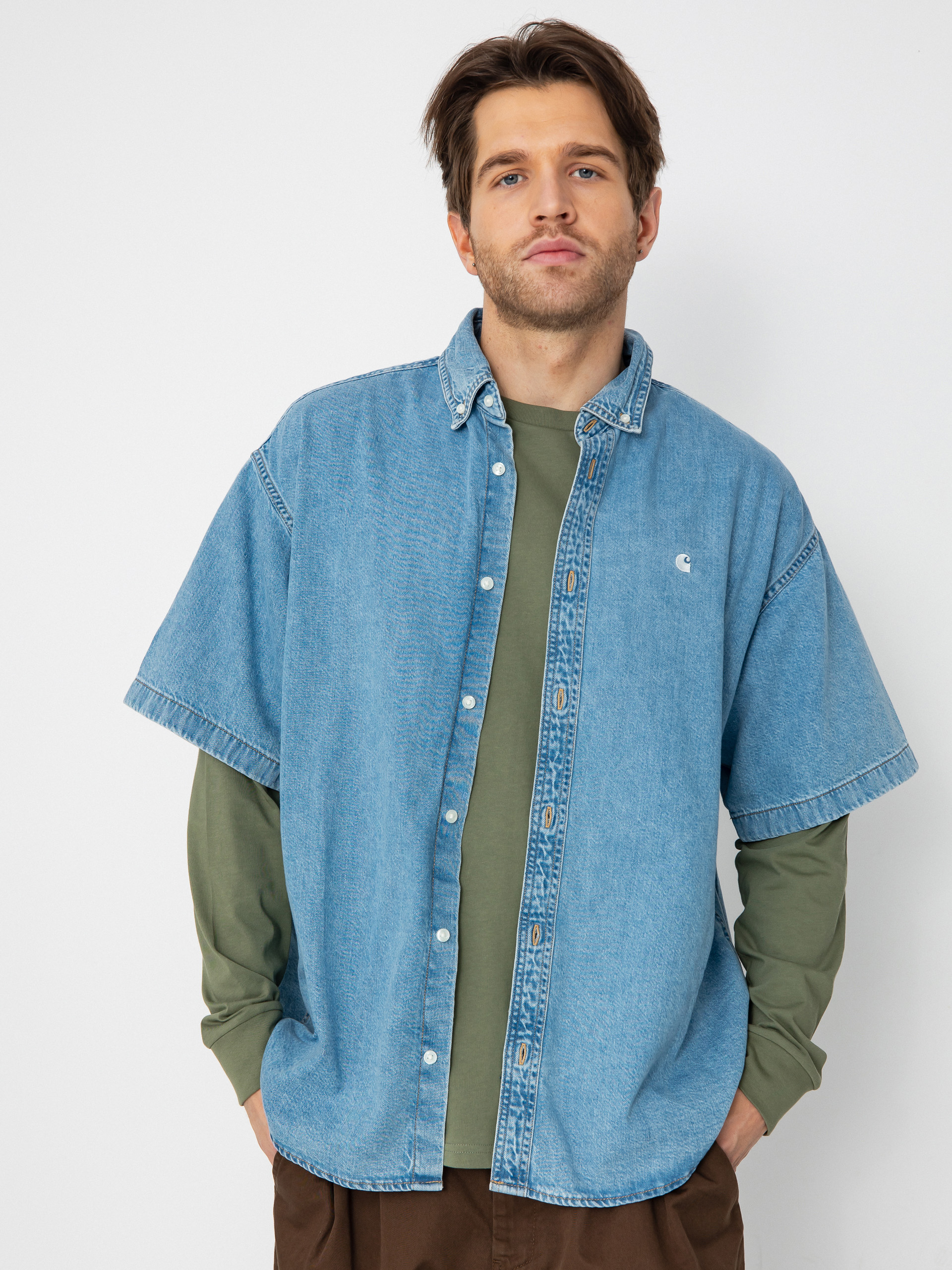 Košeľa Carhartt WIP Lucas (blue)