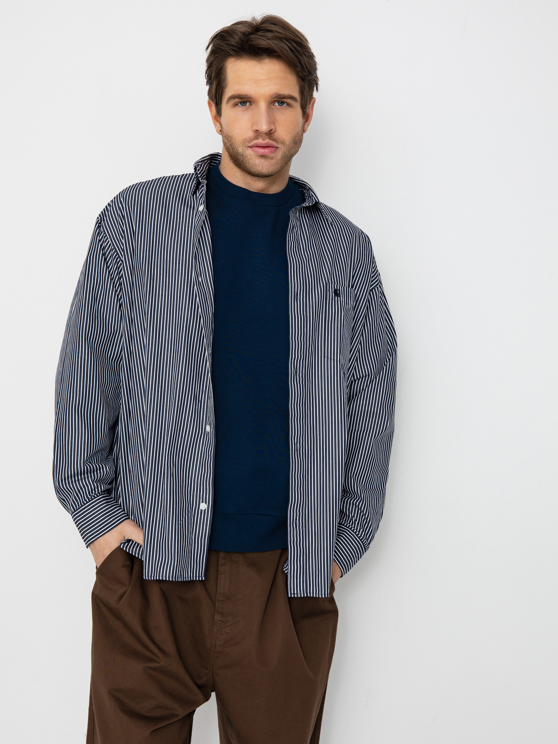 Košeľa Carhartt WIP Notus (arvin stripe/space)