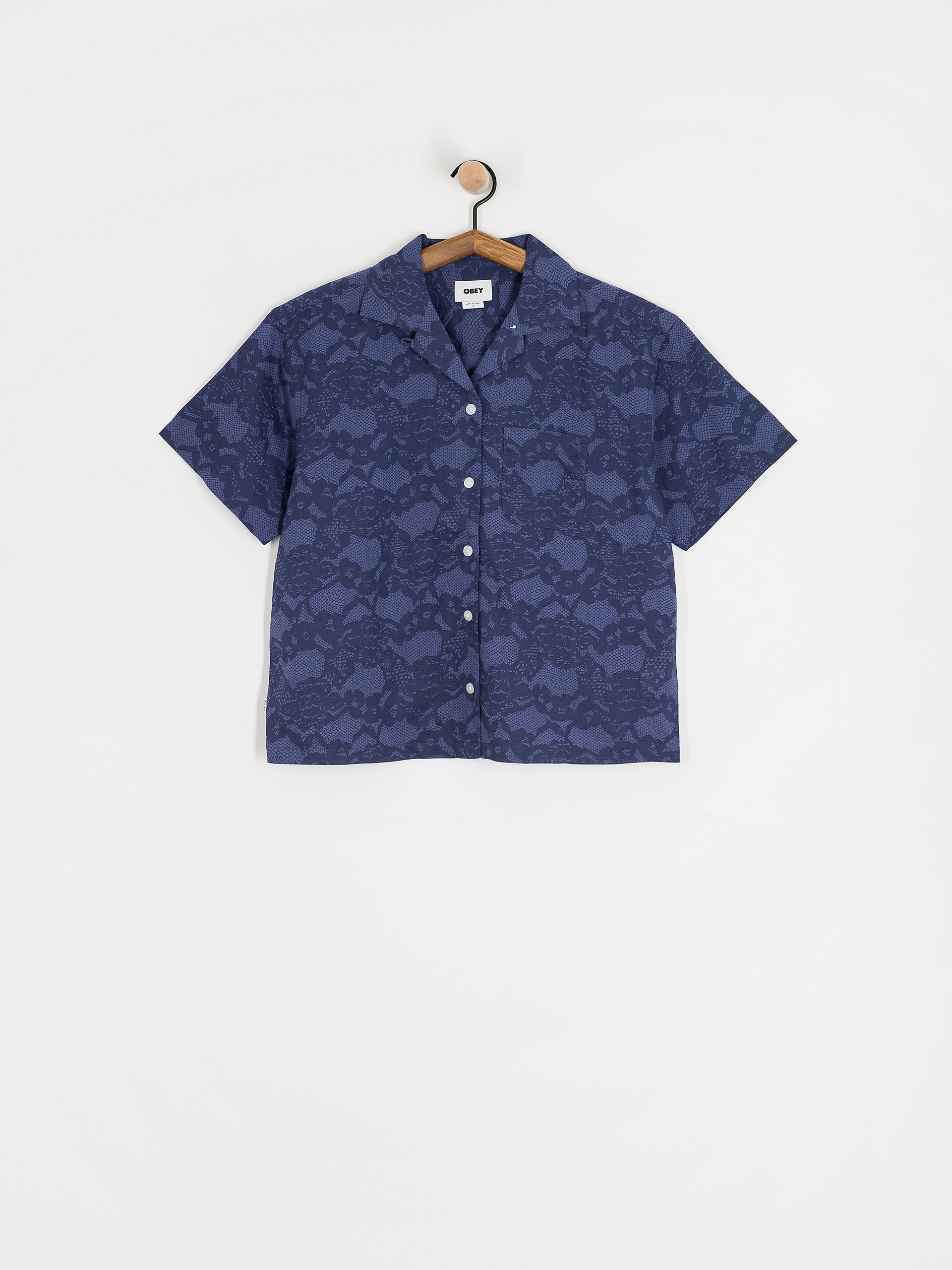 Košeľa OBEY Cecilie Lace Wmn (blue multi)
