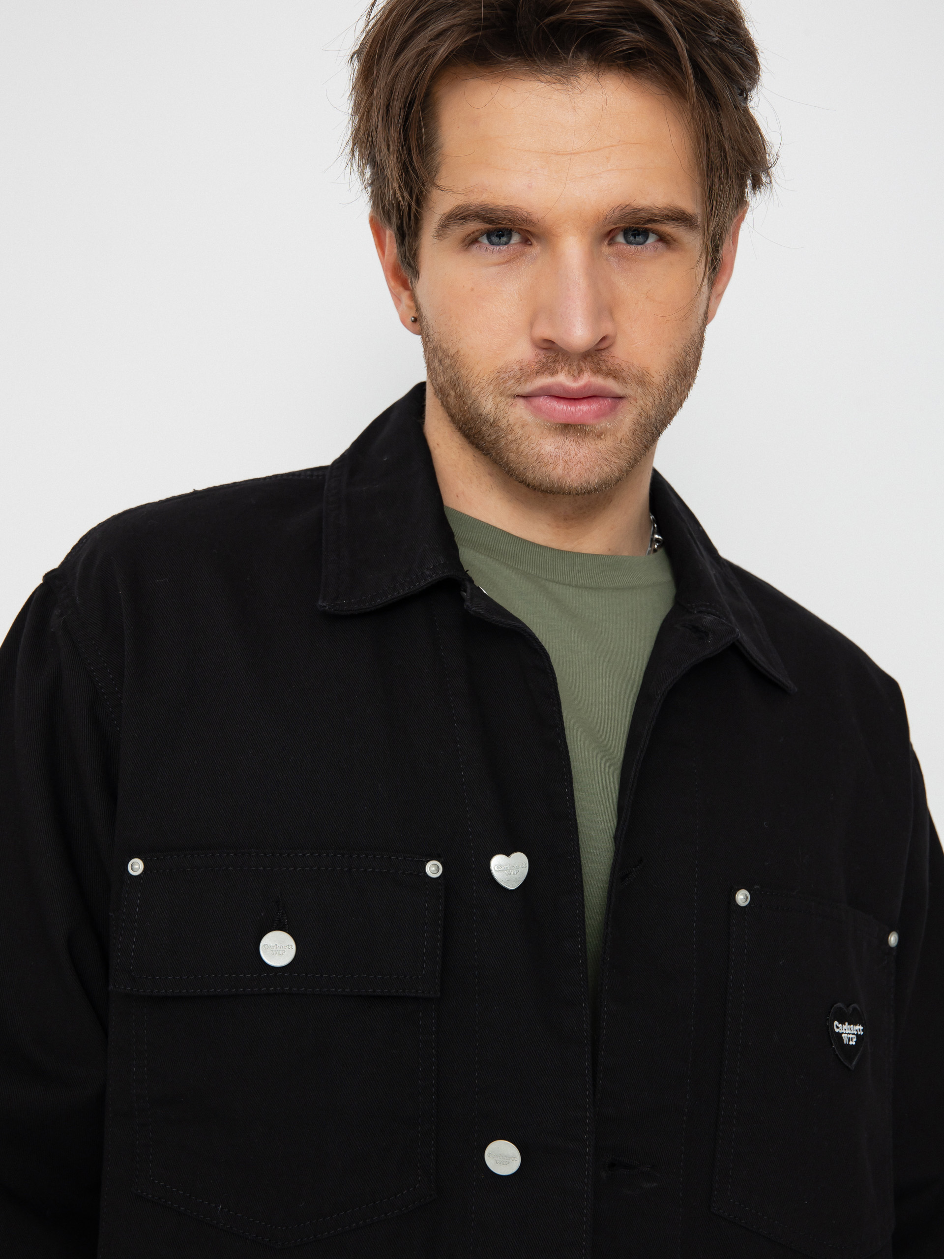 Bunda Carhartt WIP Drewe Chore Coat (black)