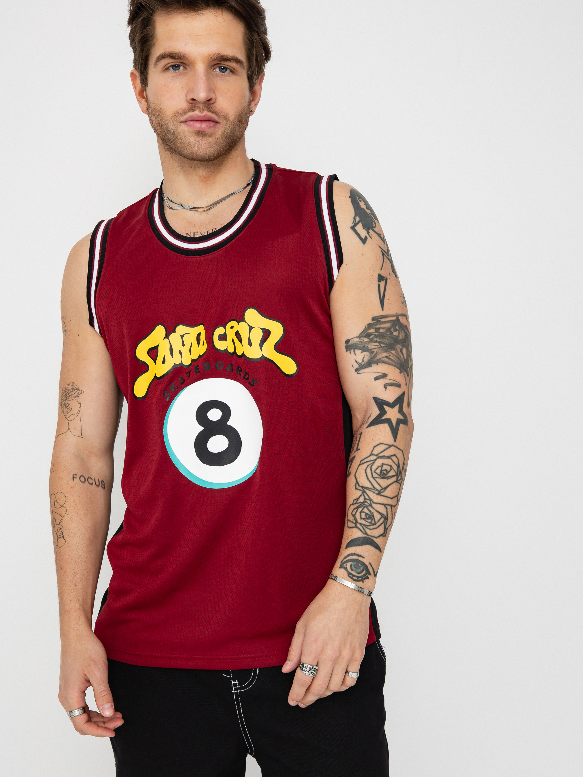 Tričko Santa Cruz Winkowski Ocho Mesh (dark rust/black)