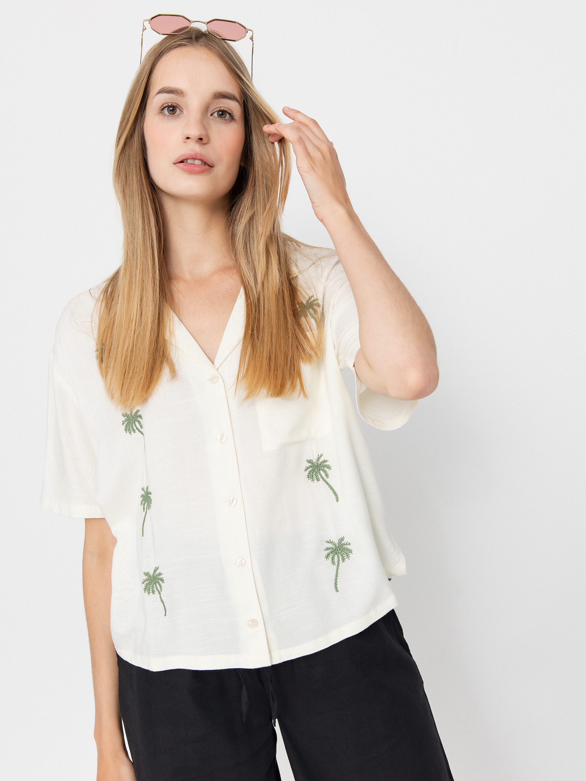 Košeľa Volcom Sun Stunner Wmn (bone)