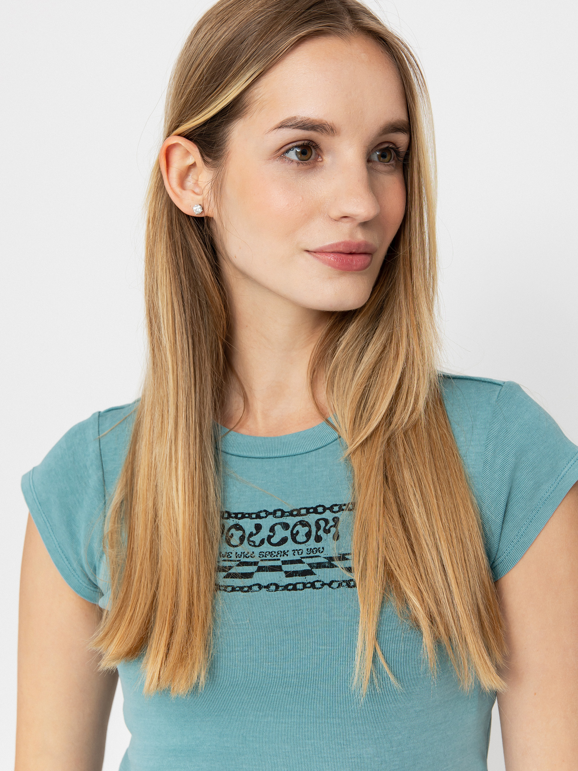 Tričko Volcom Fa F Rygalski Baby Wmn (teal)