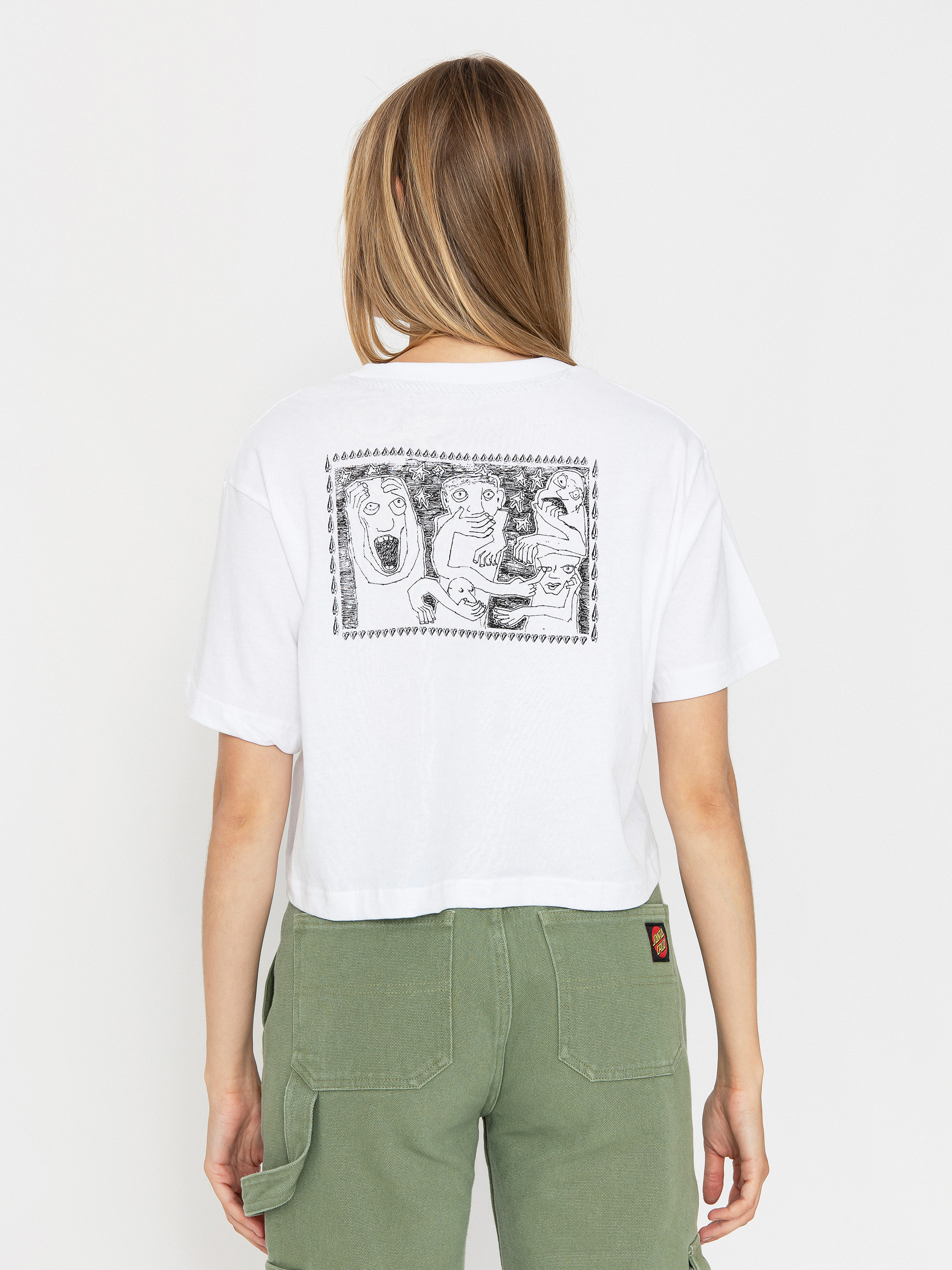 Tričko Volcom Drumstone Wmn (white)