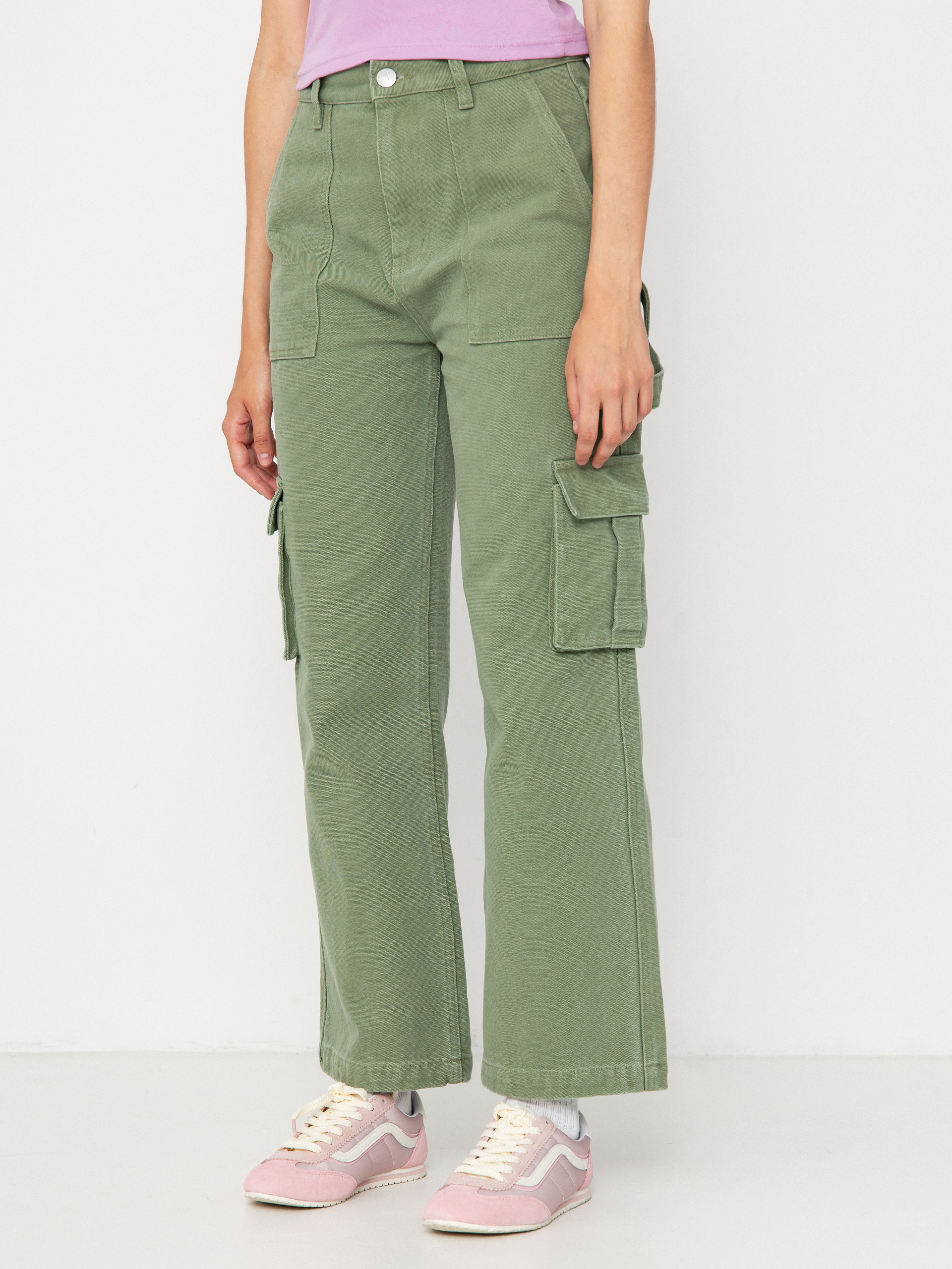 Nohavice Santa Cruz Workers Cargo Wmn (pale sage wash)