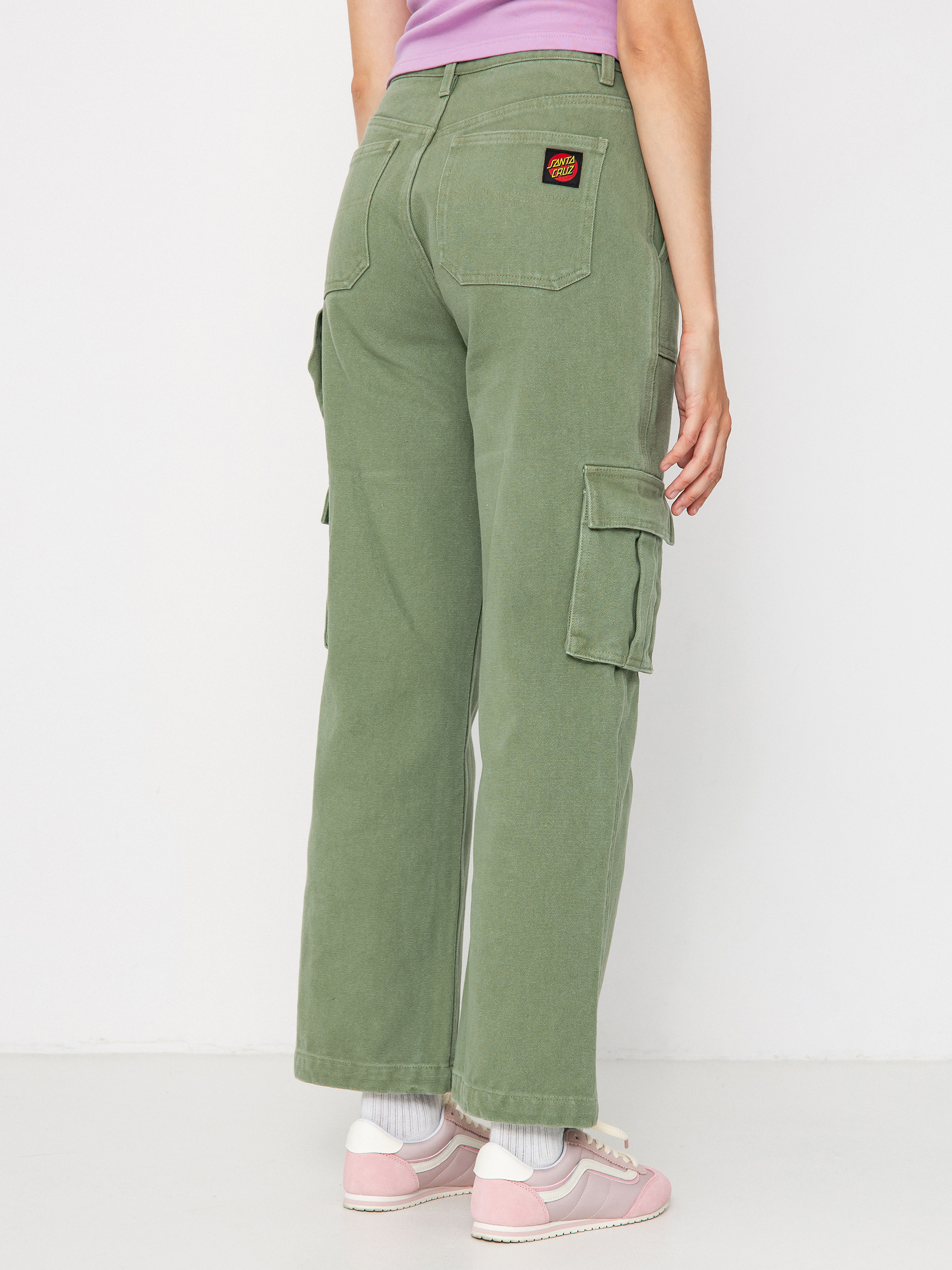 Nohavice Santa Cruz Workers Cargo Wmn (pale sage wash)