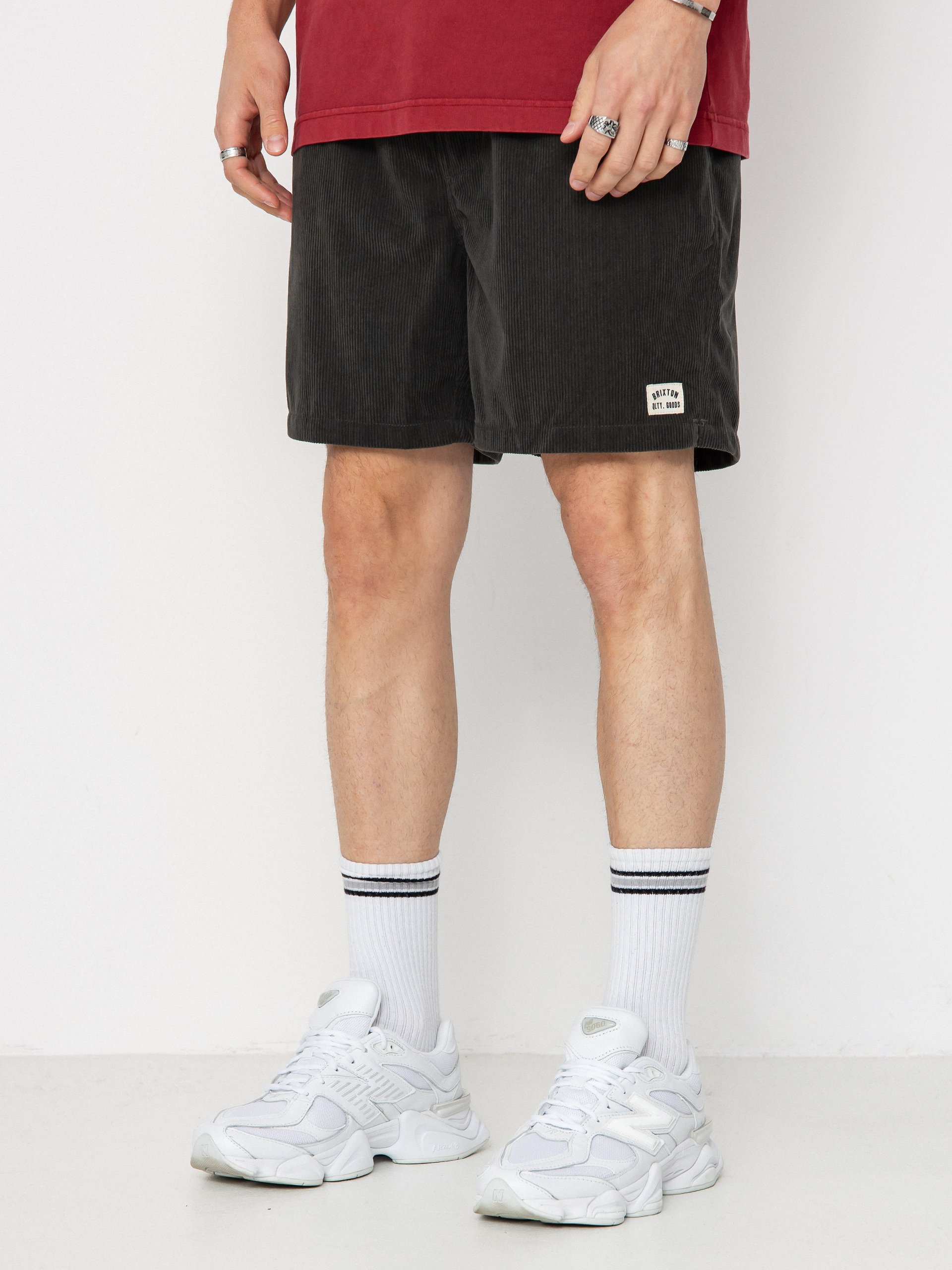 Kraťasy Brixton Everyday Corduroy (washed black)
