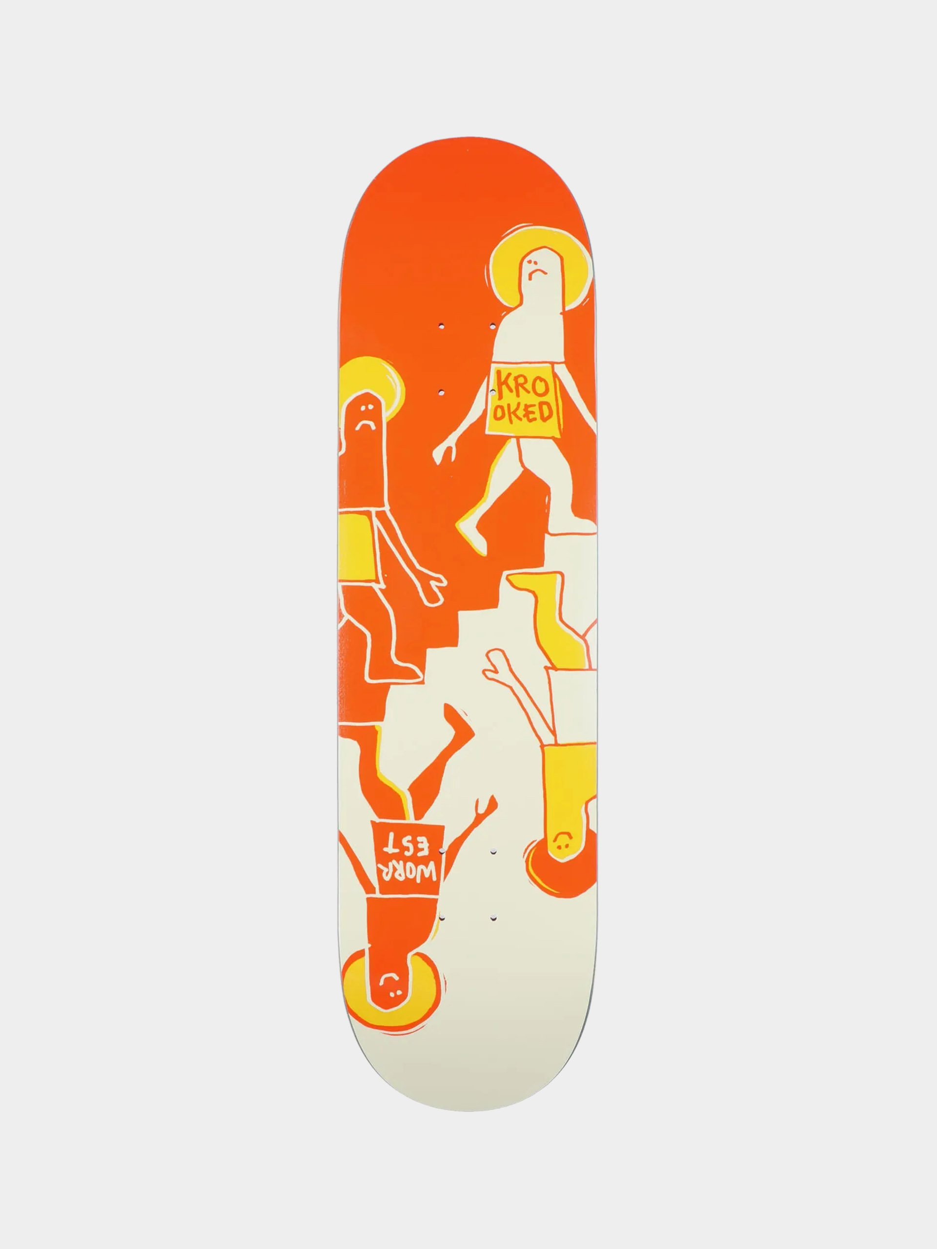 Doska Krooked Worrest Up Down (orange/beige)