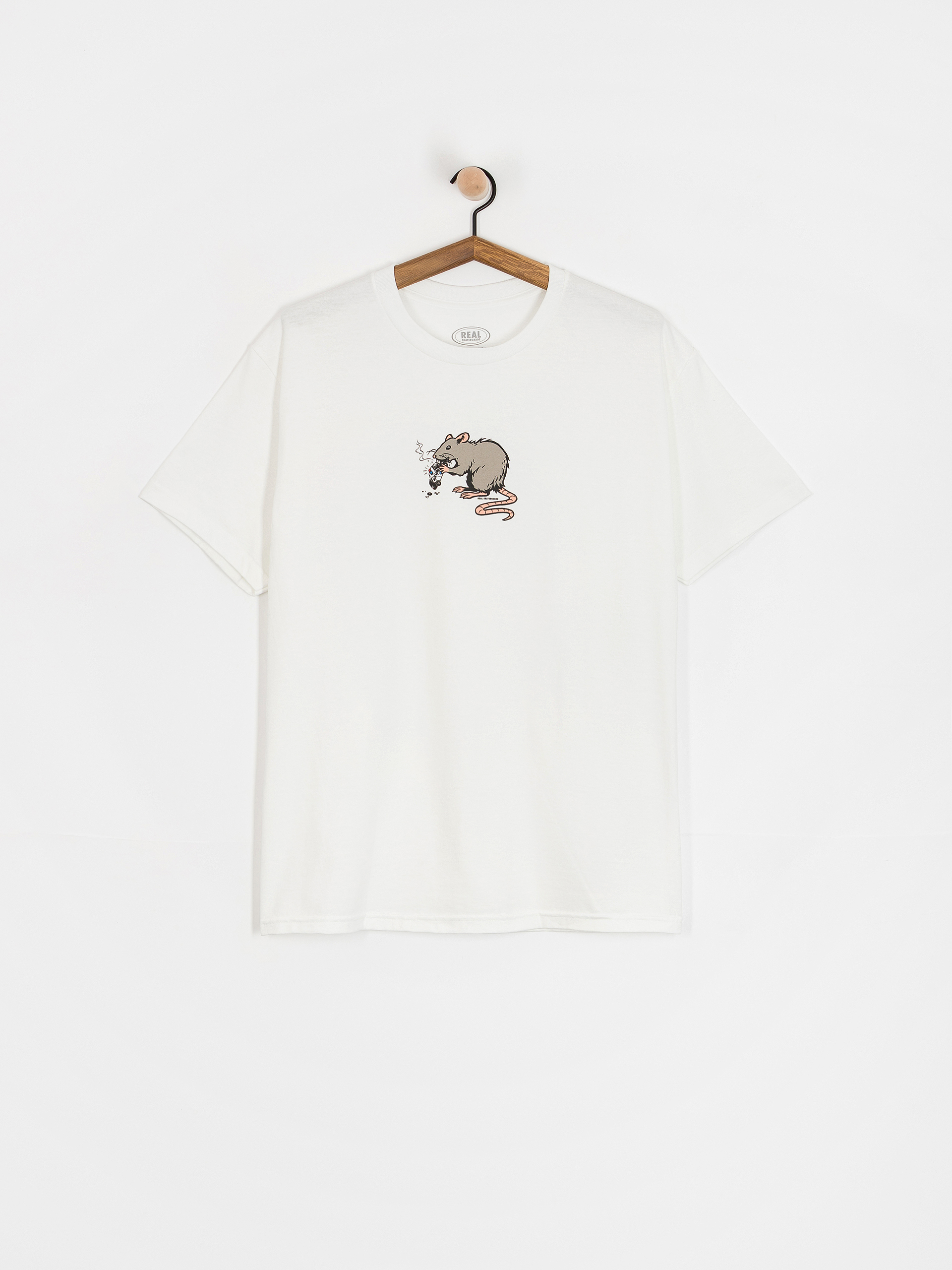 Tričko Real Street Cleaner (white w/multi color print)