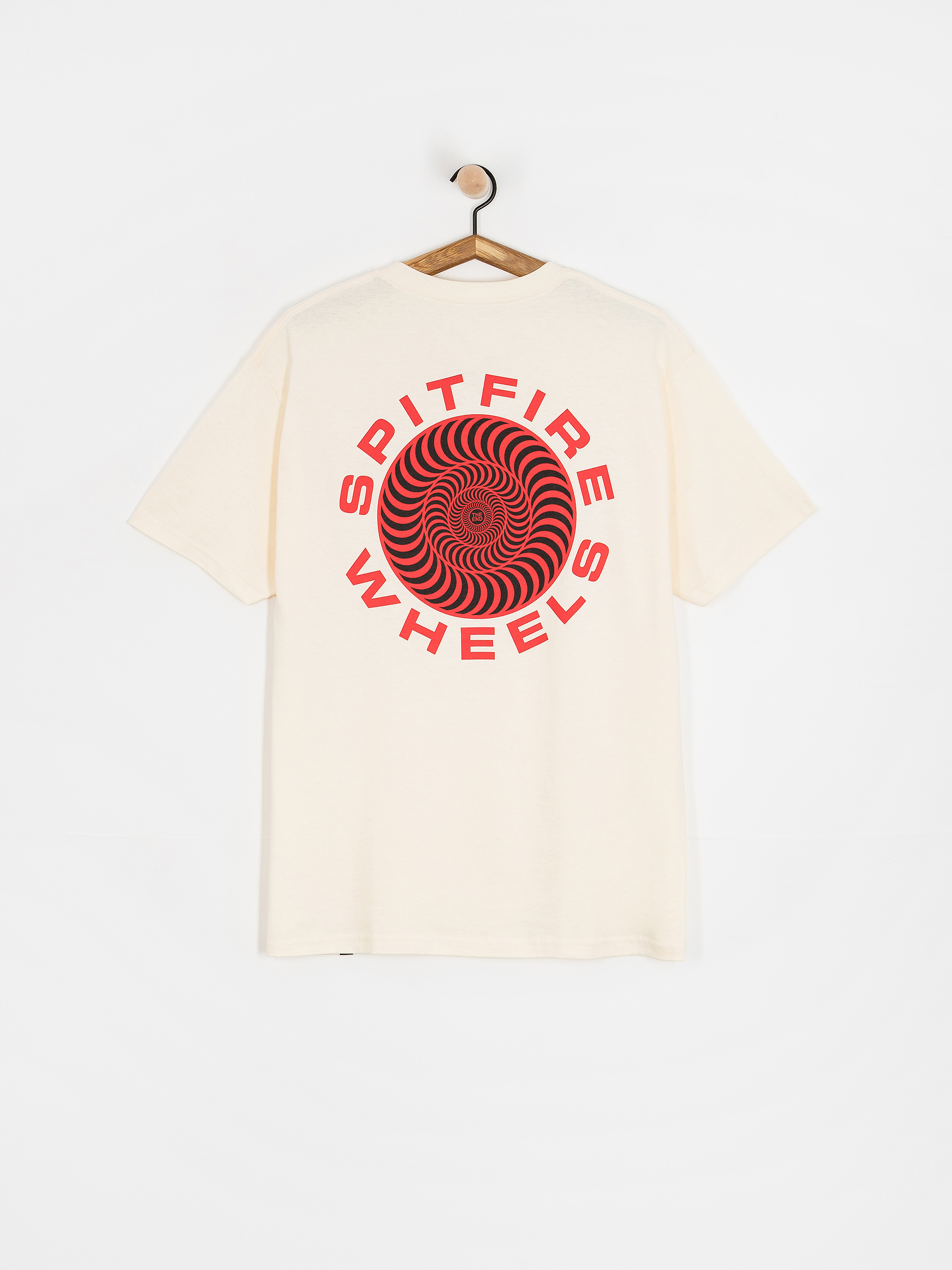 Tričko Spitfire Classic 87 Swirl Fill (cream w/red&black prints)