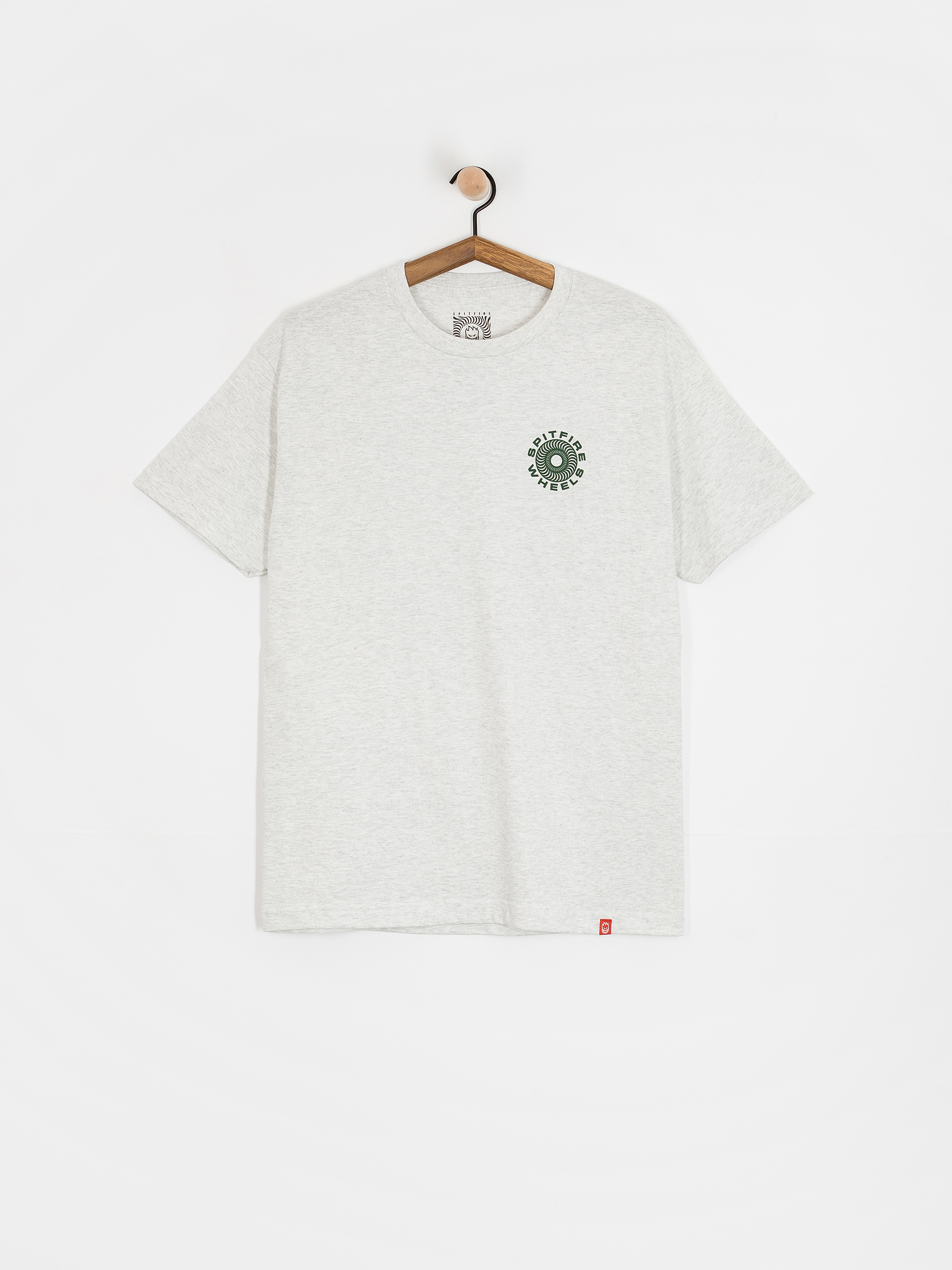 Tričko Spitfire Classic 87 Swirl Fill (ash grey w/dark green&white prints)