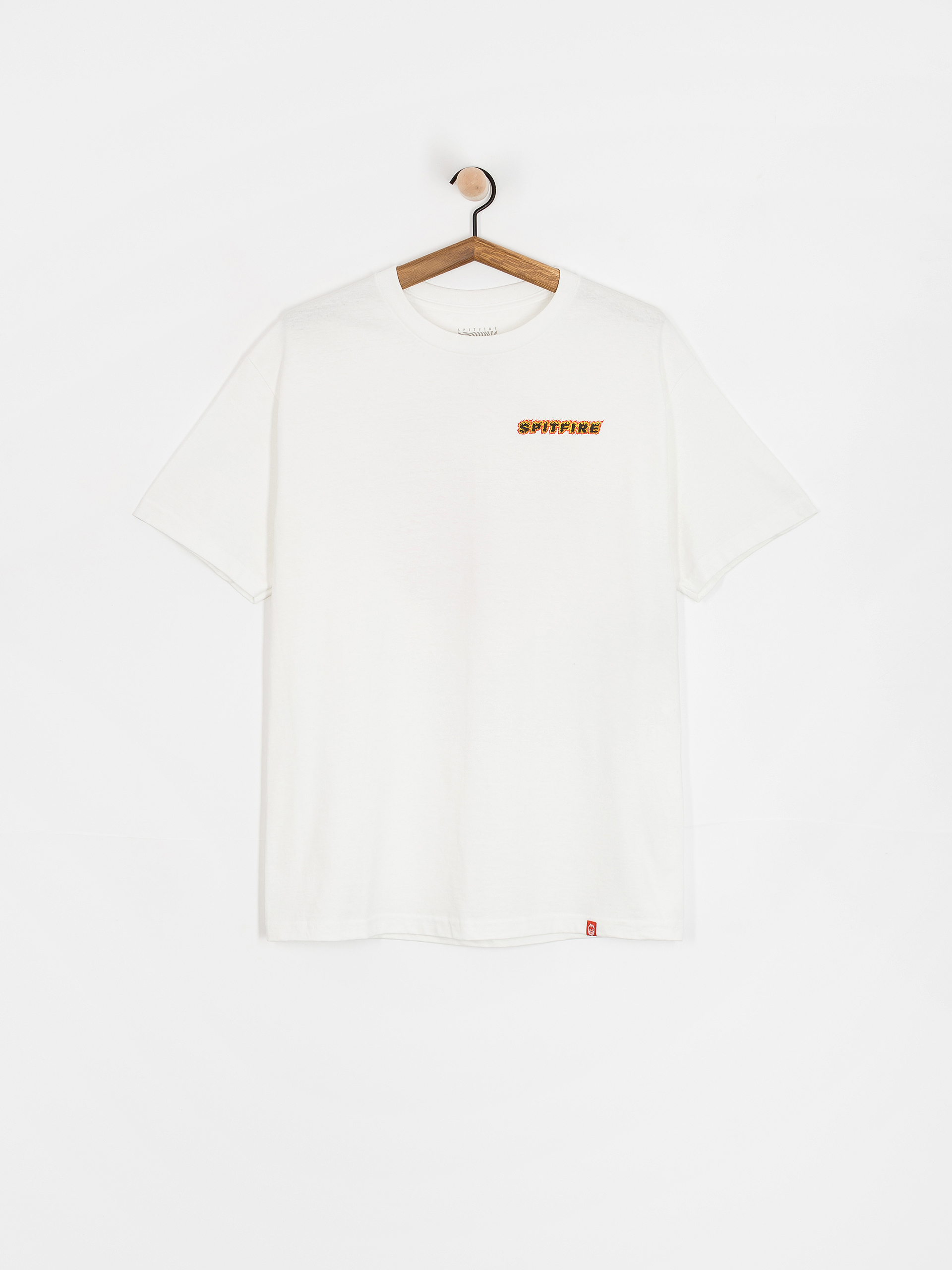Tričko Spitfire Og Classic Flame (white w/red yellow&black prints)