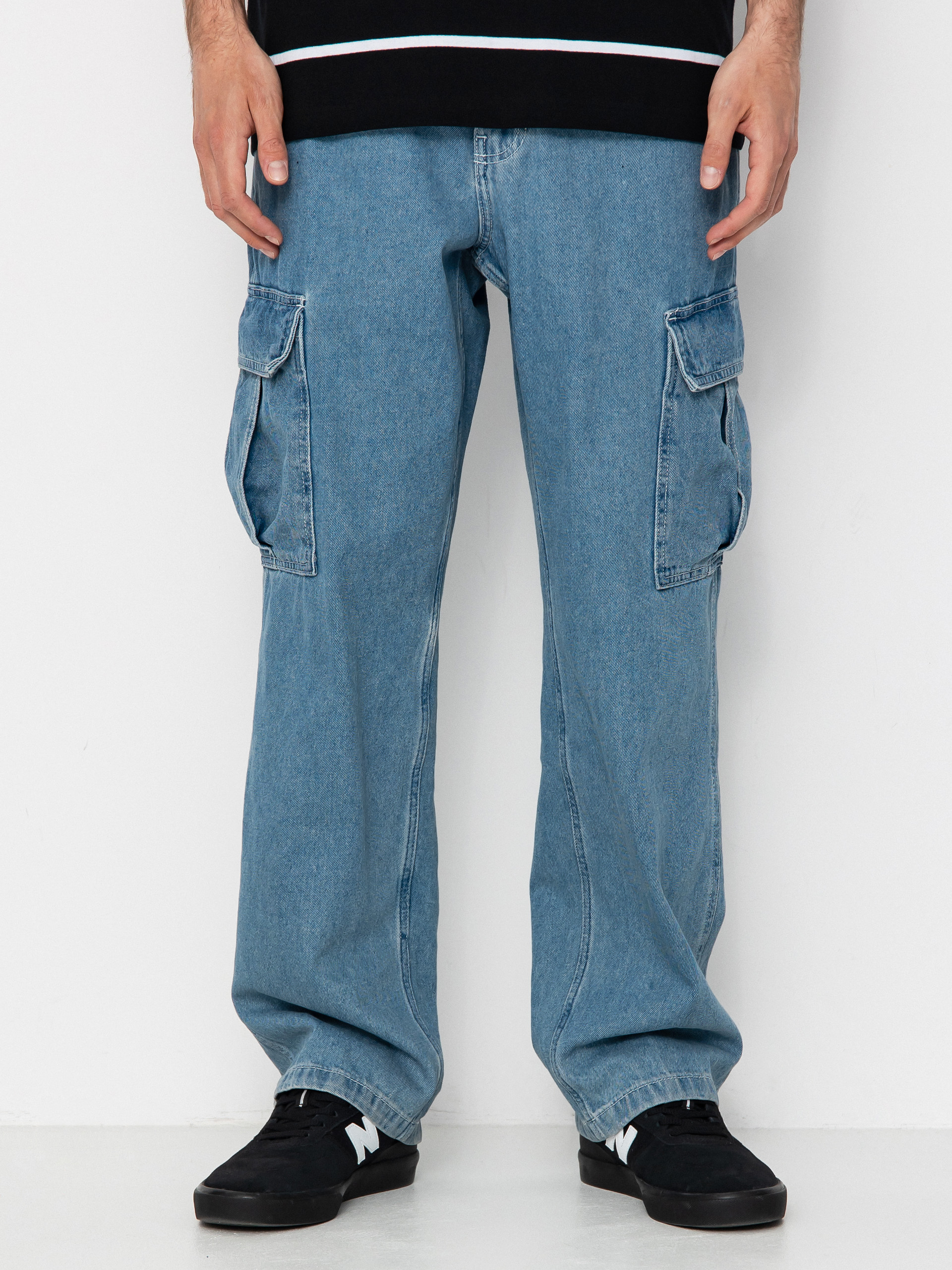 Nohavice Vans Service Cargo Loose Denim (stonewash/blue)