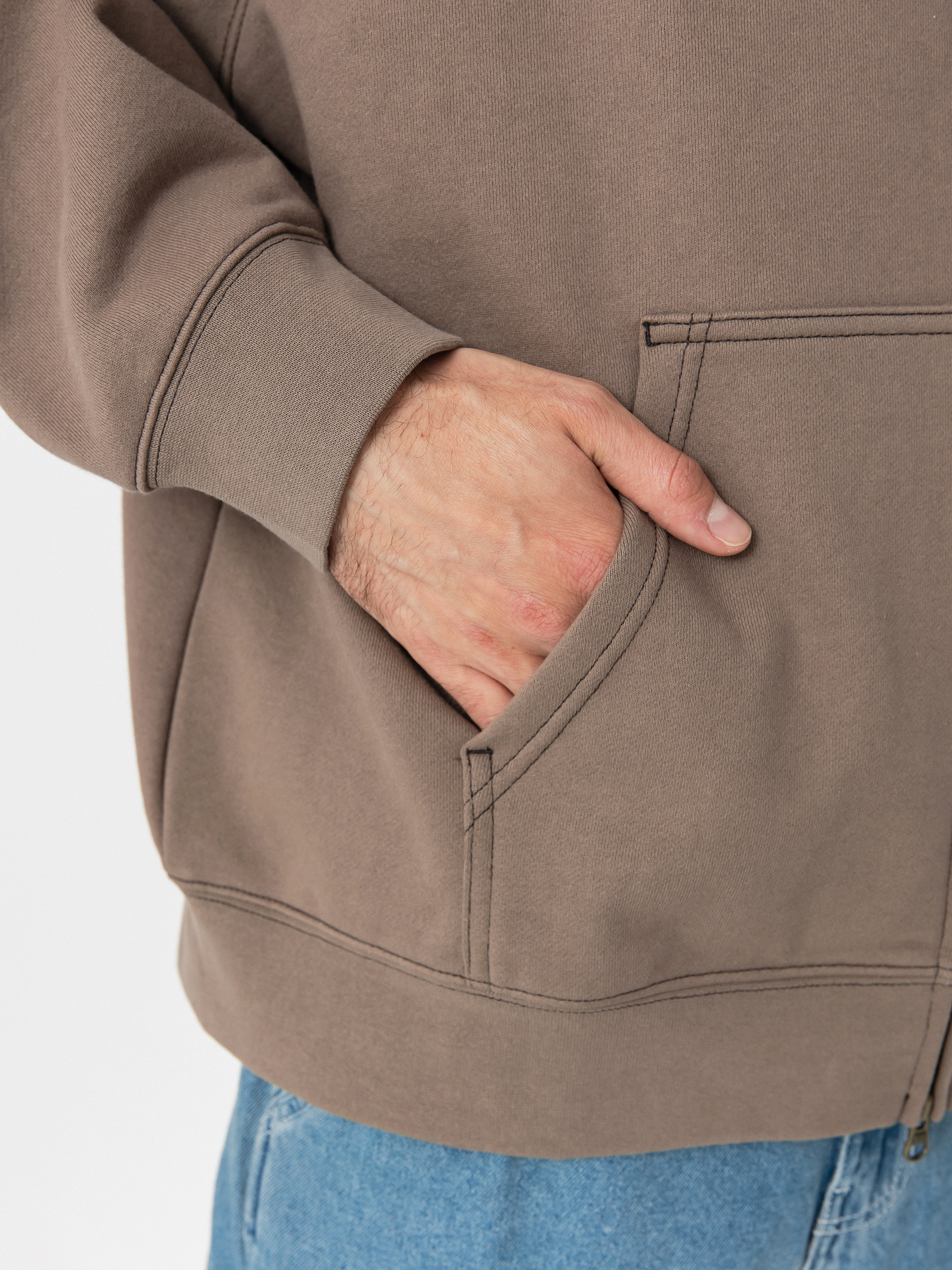 Mikina s kapucňou Vans Skate V Thorn ZHD (walnut)