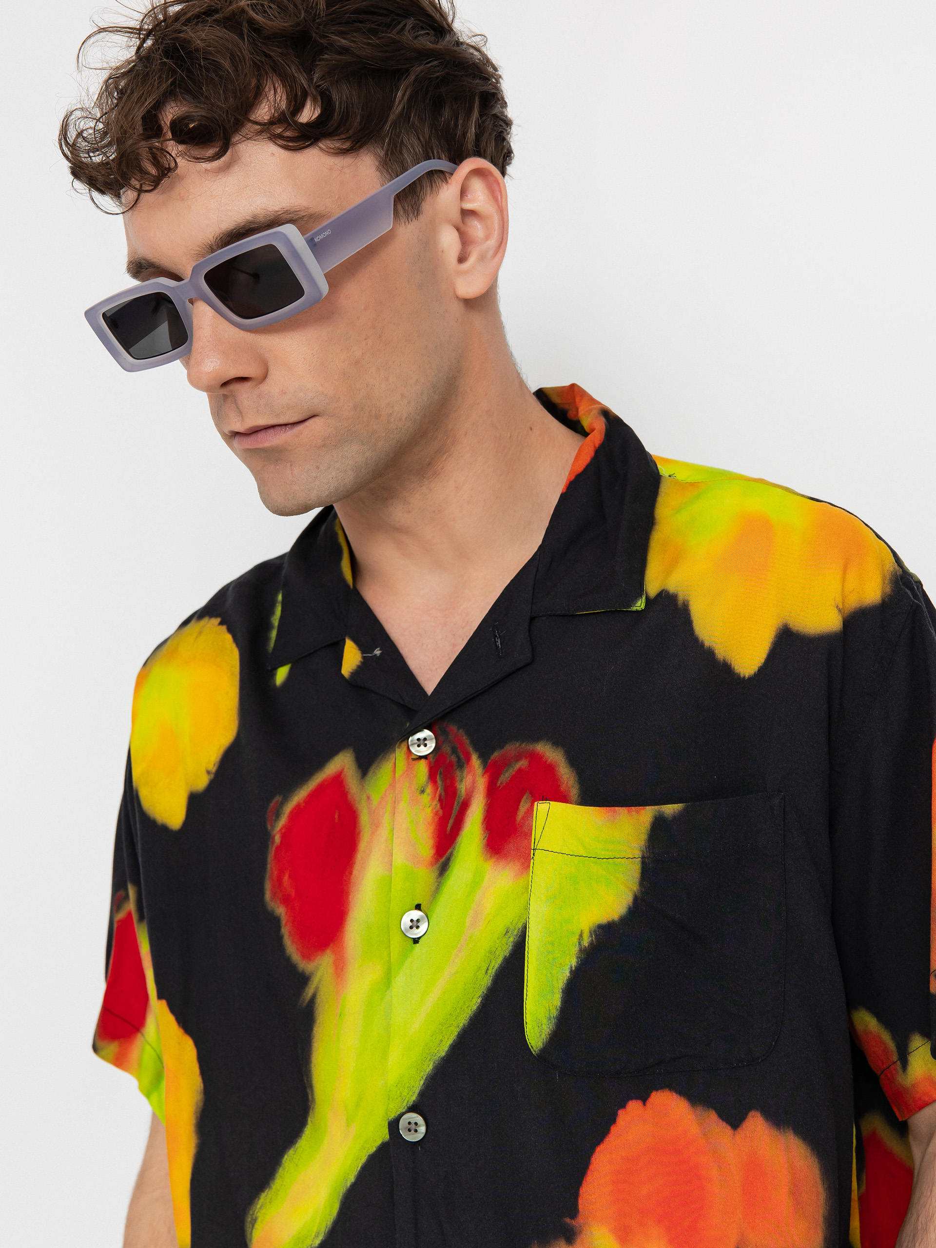 Košeľa OBEY Kinney (black multi)