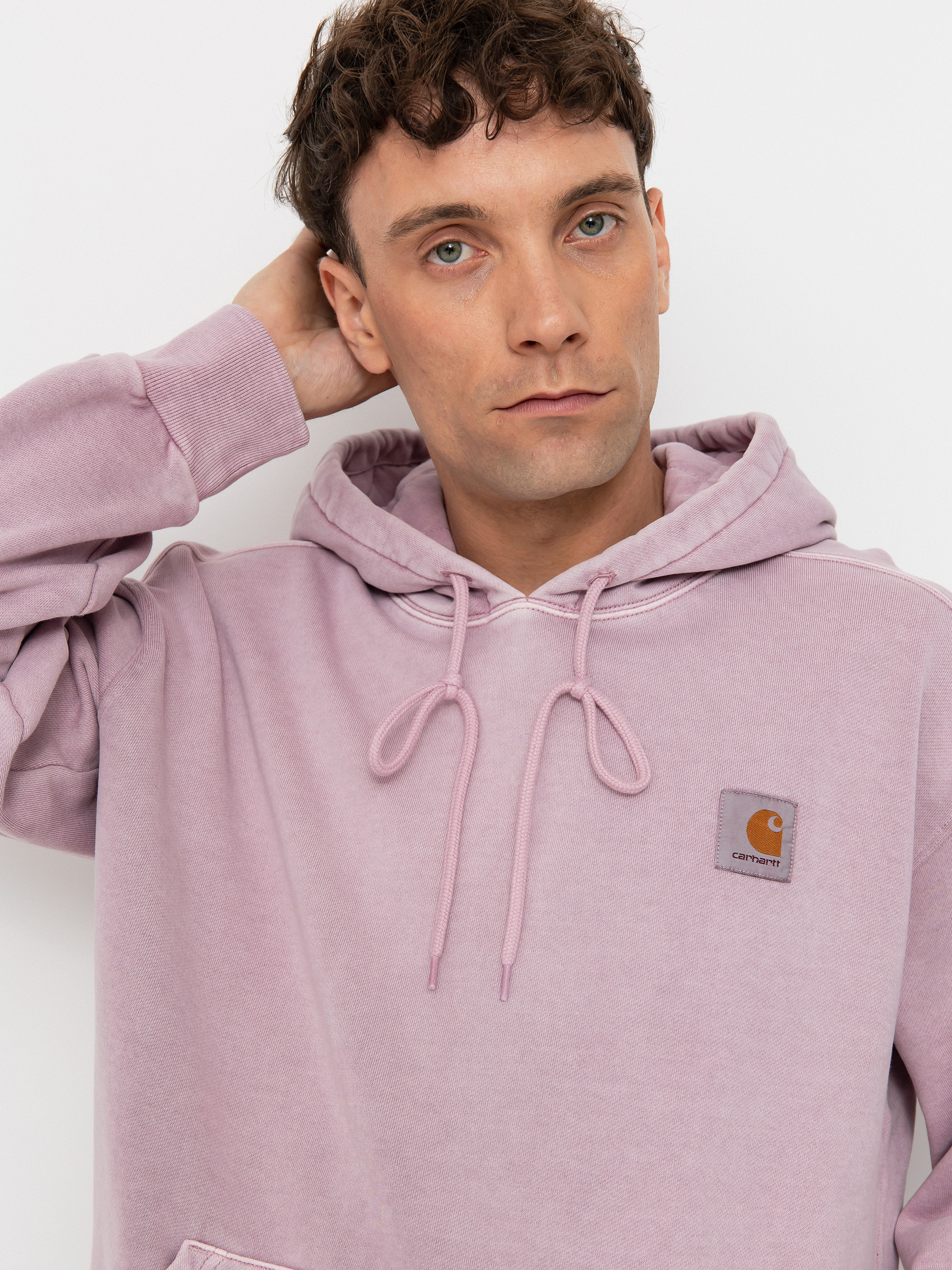 Mikina s kapucňou Carhartt WIP Nelson HD (hortensia)